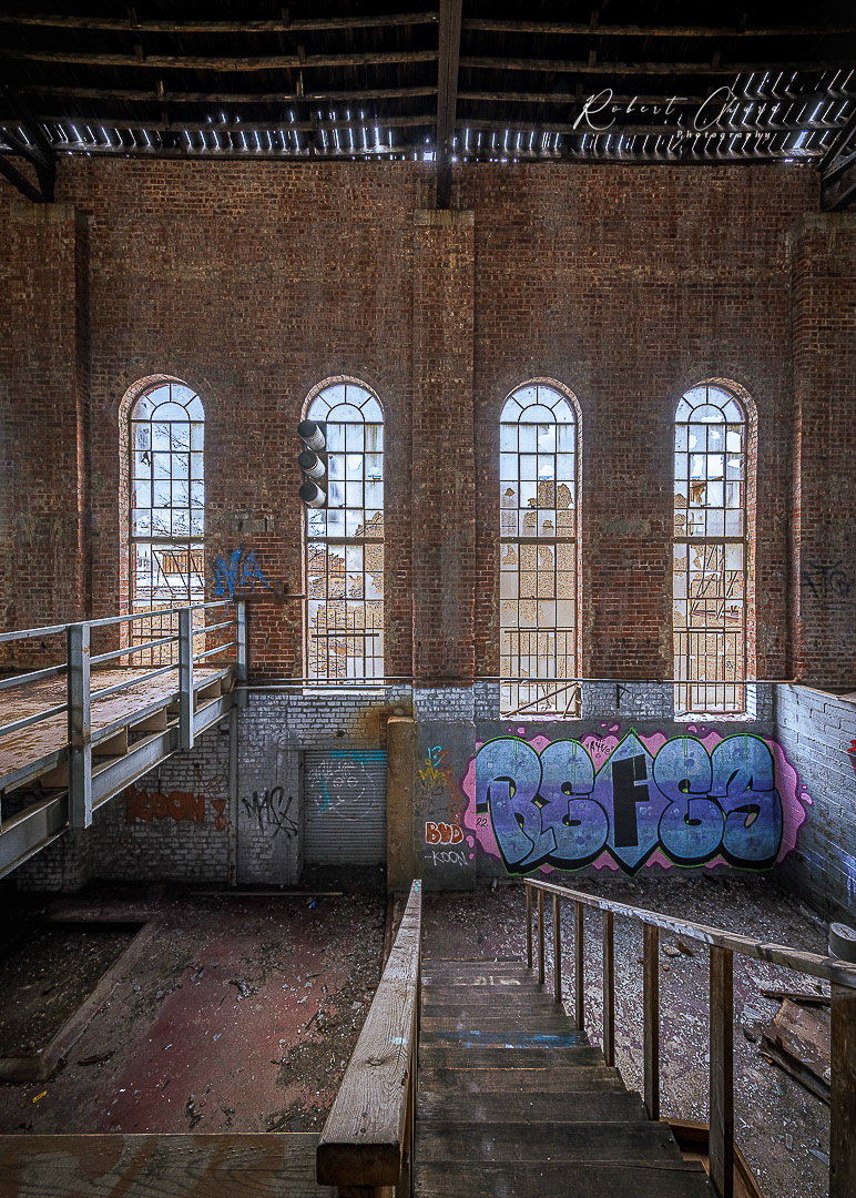 North Wall with Stairs