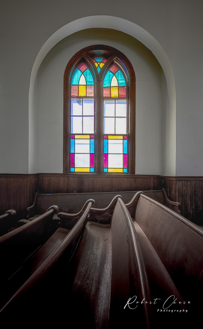 Window Light on Pews