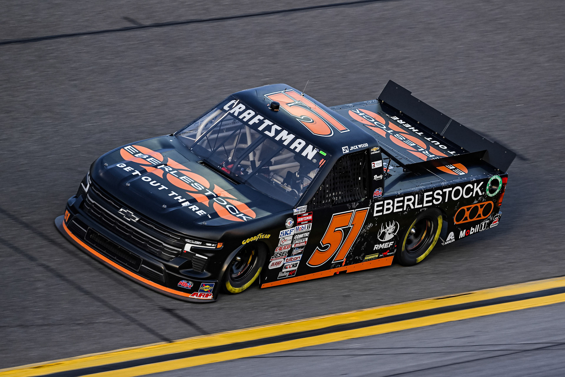 #51: Jack Wood, Kyle Busch Motorsports, Eberlestock Chevrolet Silverado