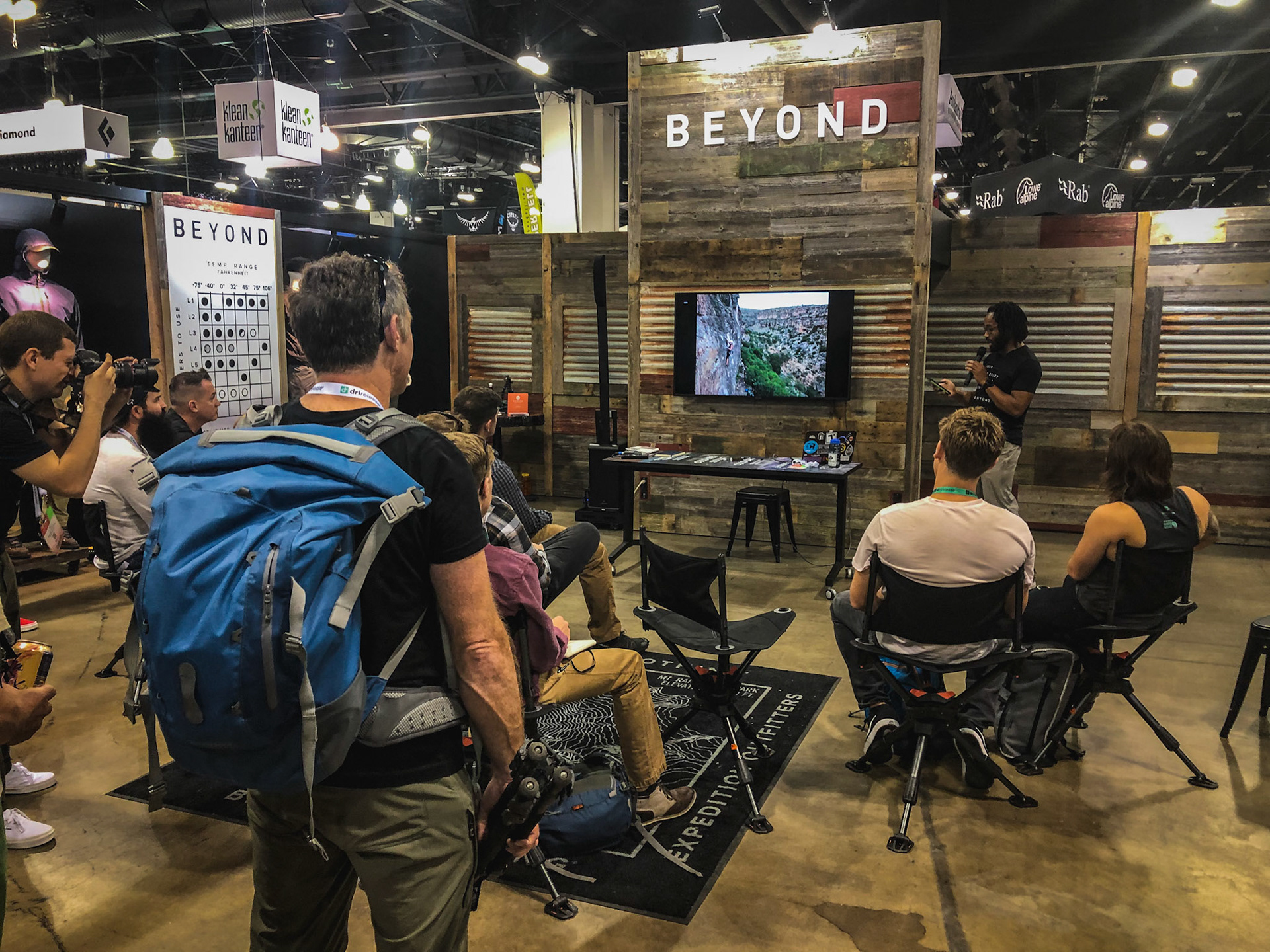 The booth was designed to inform and educate the viewer while participating in activities.
