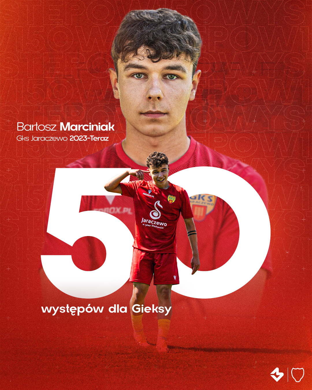 Grafika | 50 Występów w GKS Jaraczewie
