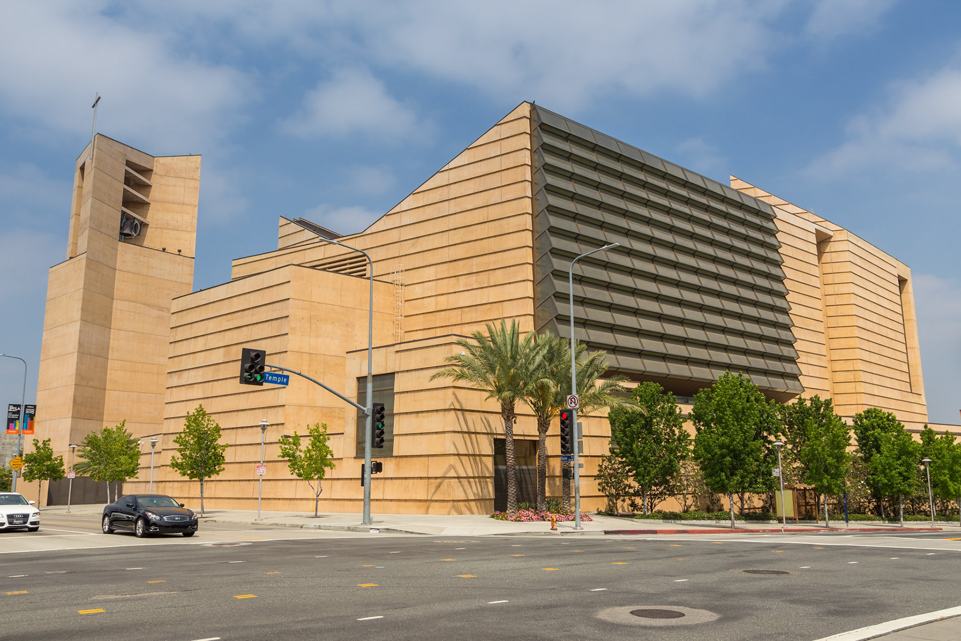Los Angeles, California, USA- 11 June 2015: The Cathedral of Our Lady of the Angels, Roman Catholic Church.