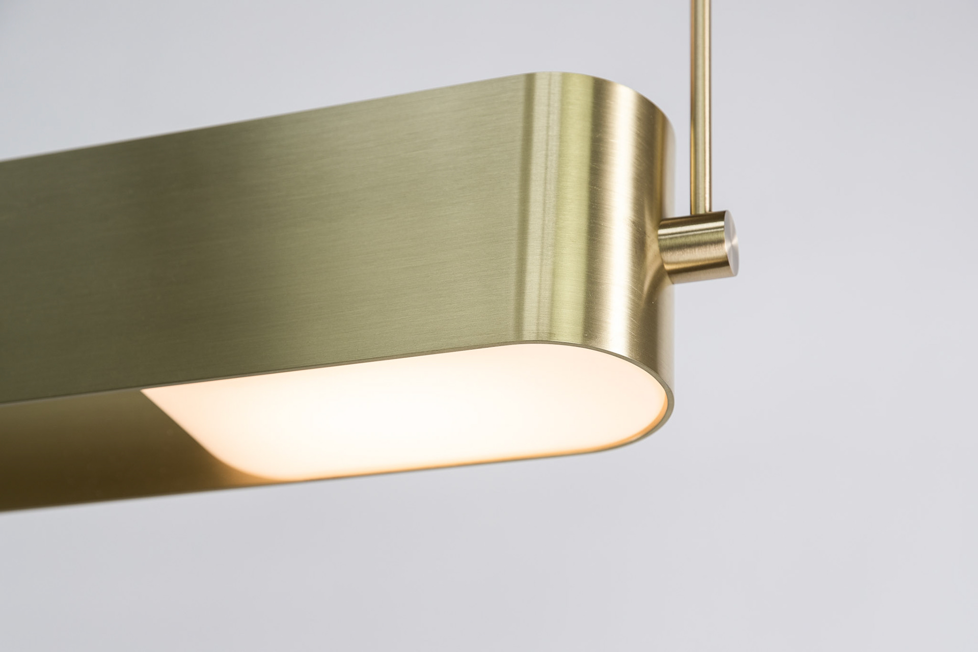 Loop Pendant in Satin Brass