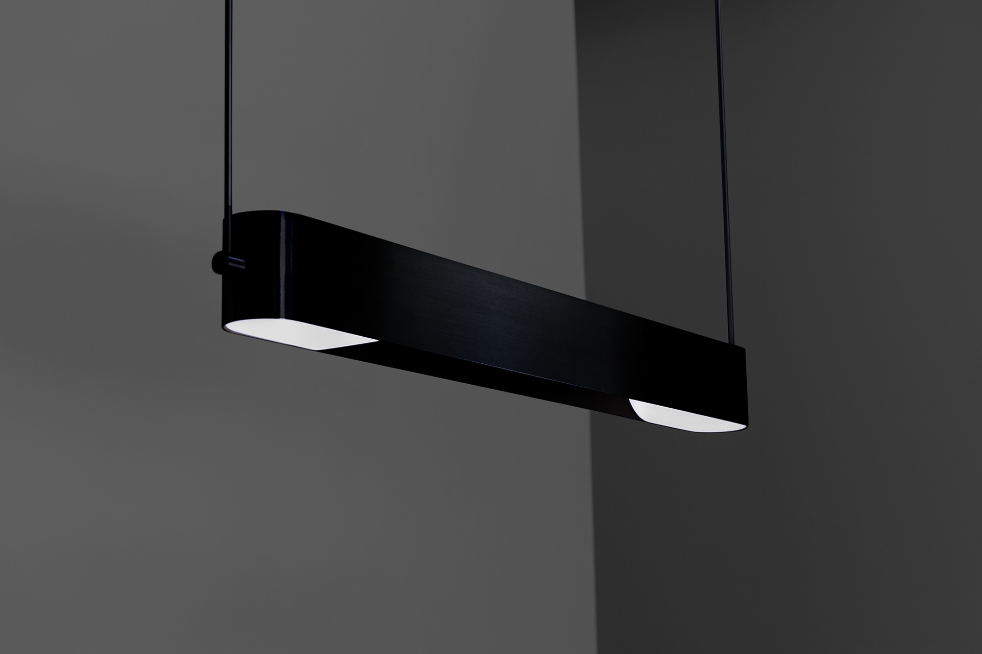 Loop Pendant in Blackened Brass