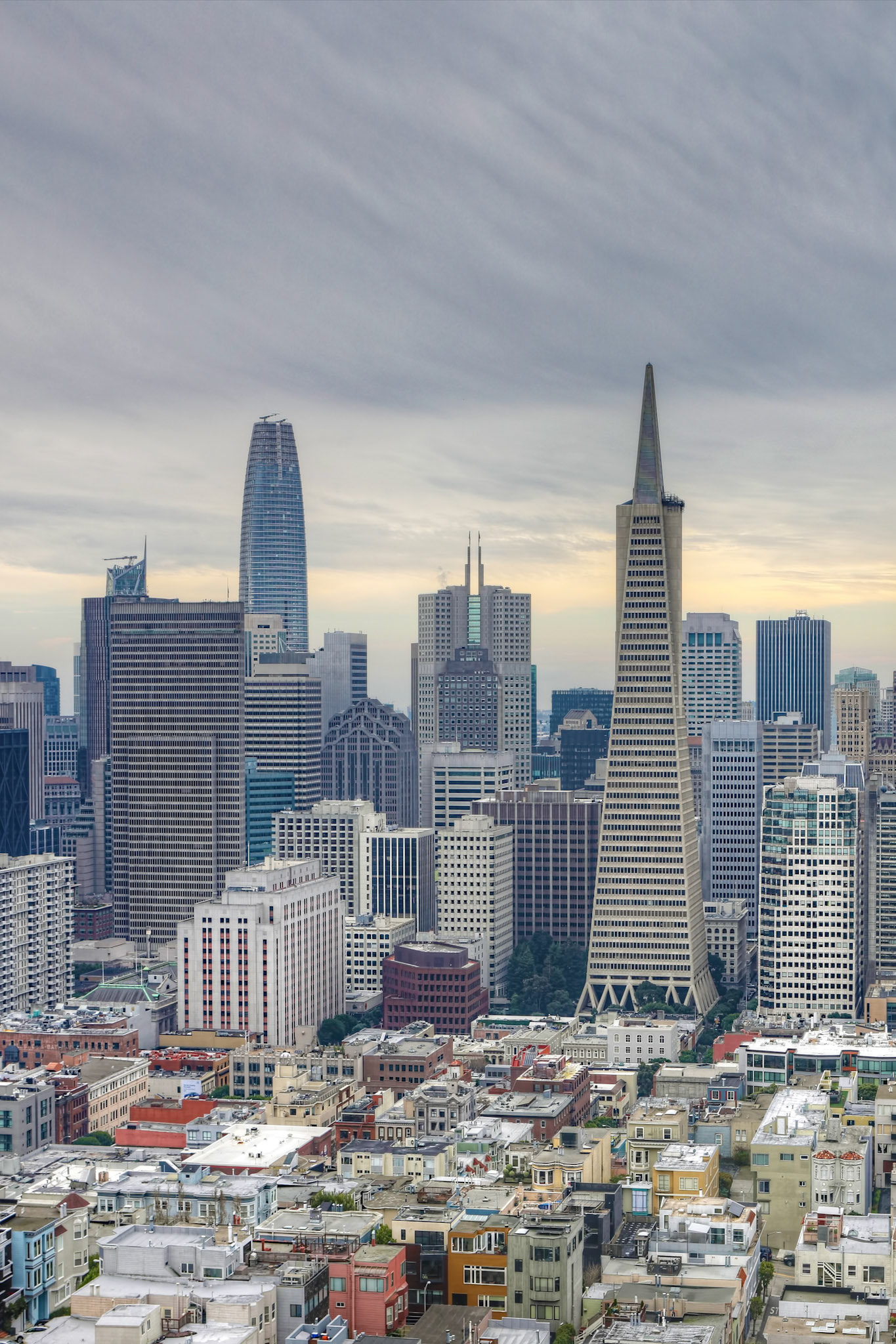 A Vertical of San Francisco city center