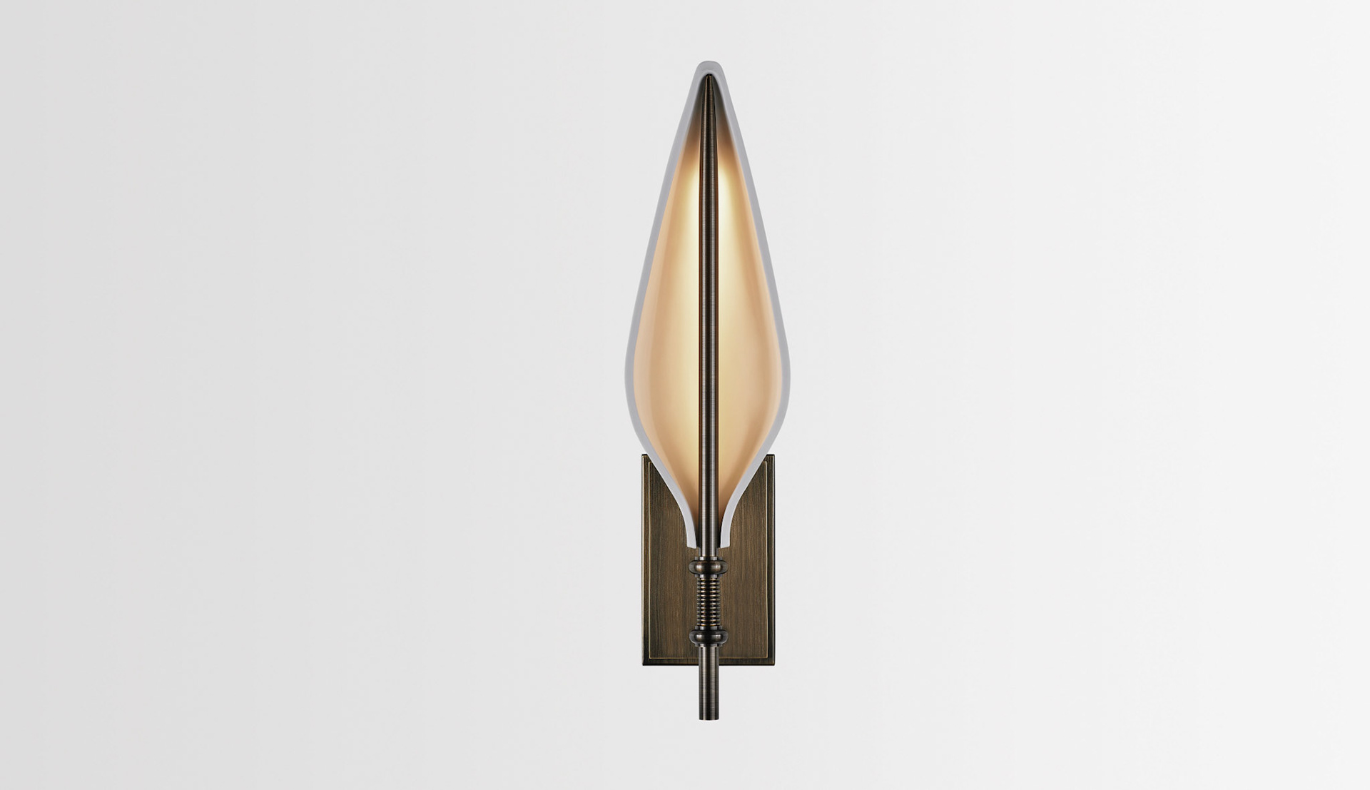 Spire Sconce in Antique Boyd Brass