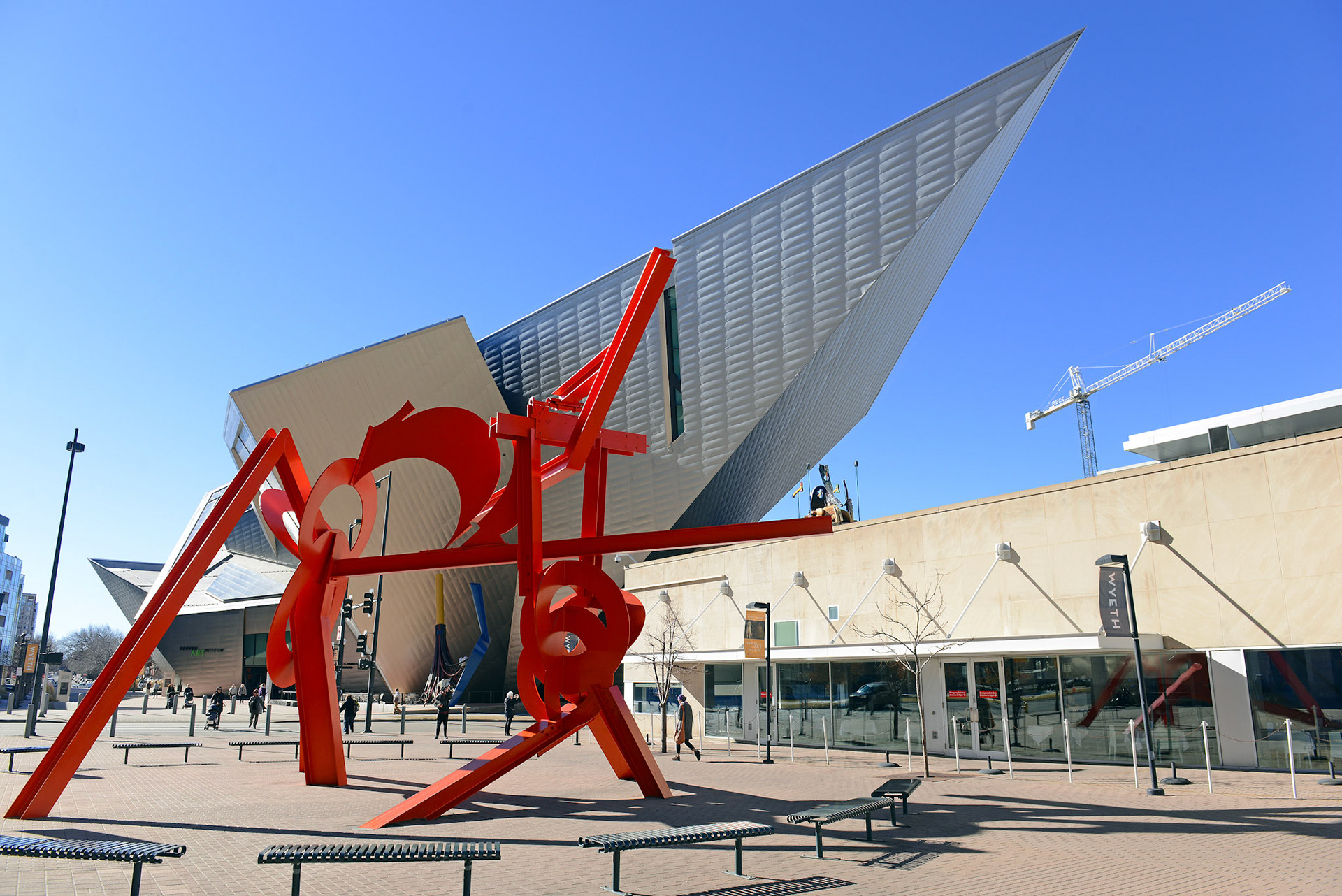 DENVER, CIRCA JANUARY 2016. The Denver Art Museum is one of the largest museums in the U.S. and houses a large collection of Native American works making it a top tourist attraction to the state.
