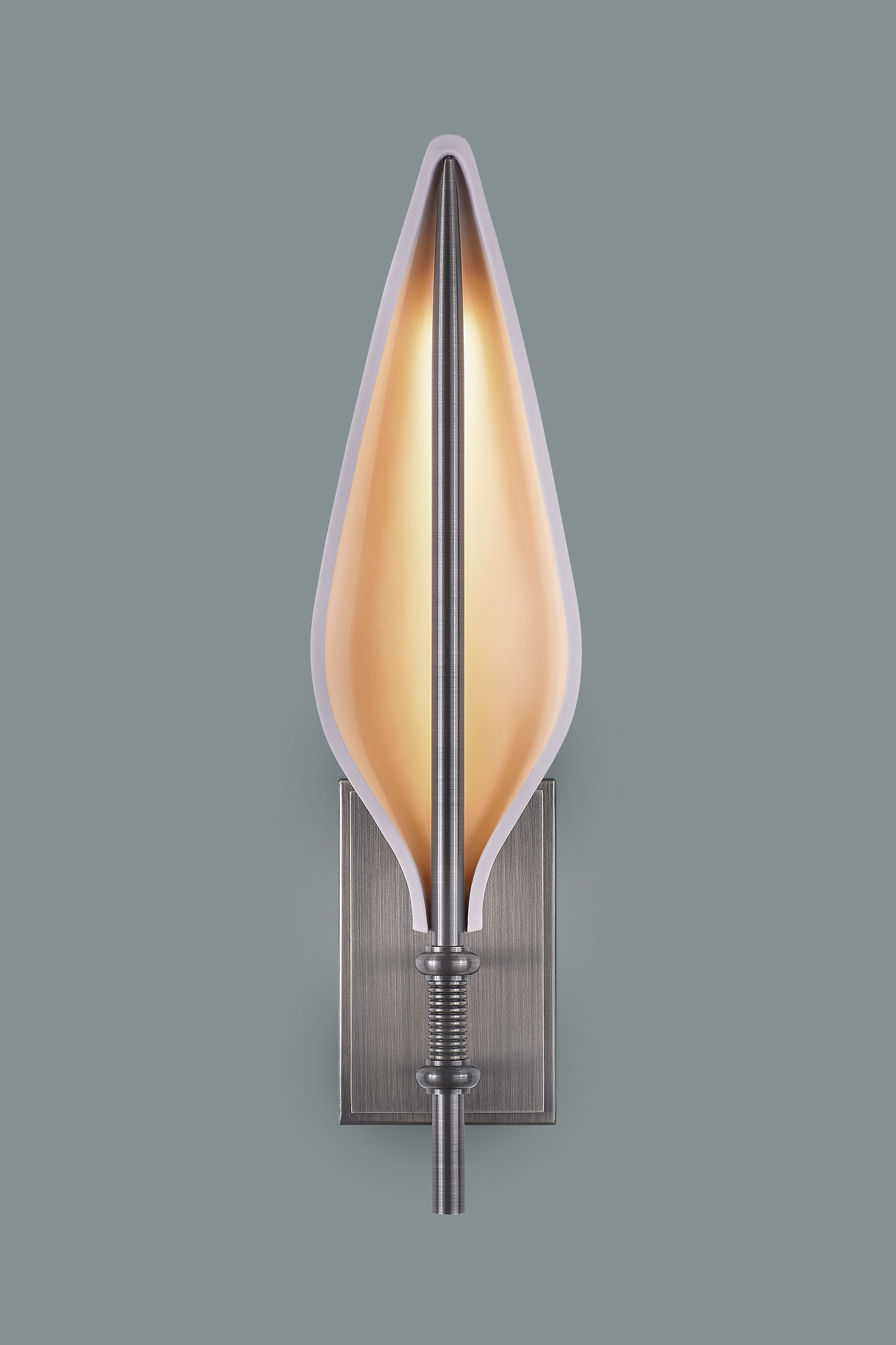 Spire Sconce in satin nickel