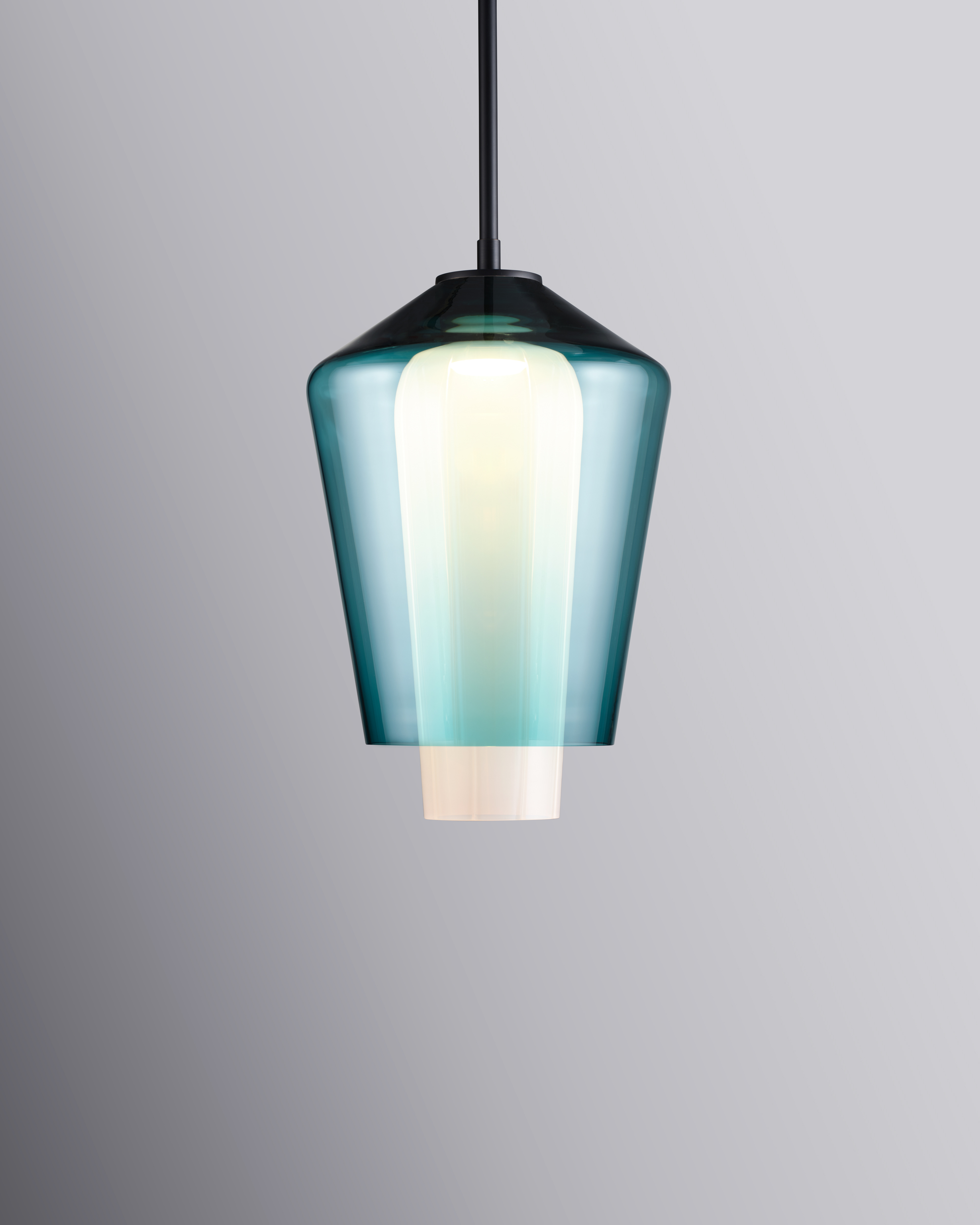 The Nest Pendant - Emerald Blue