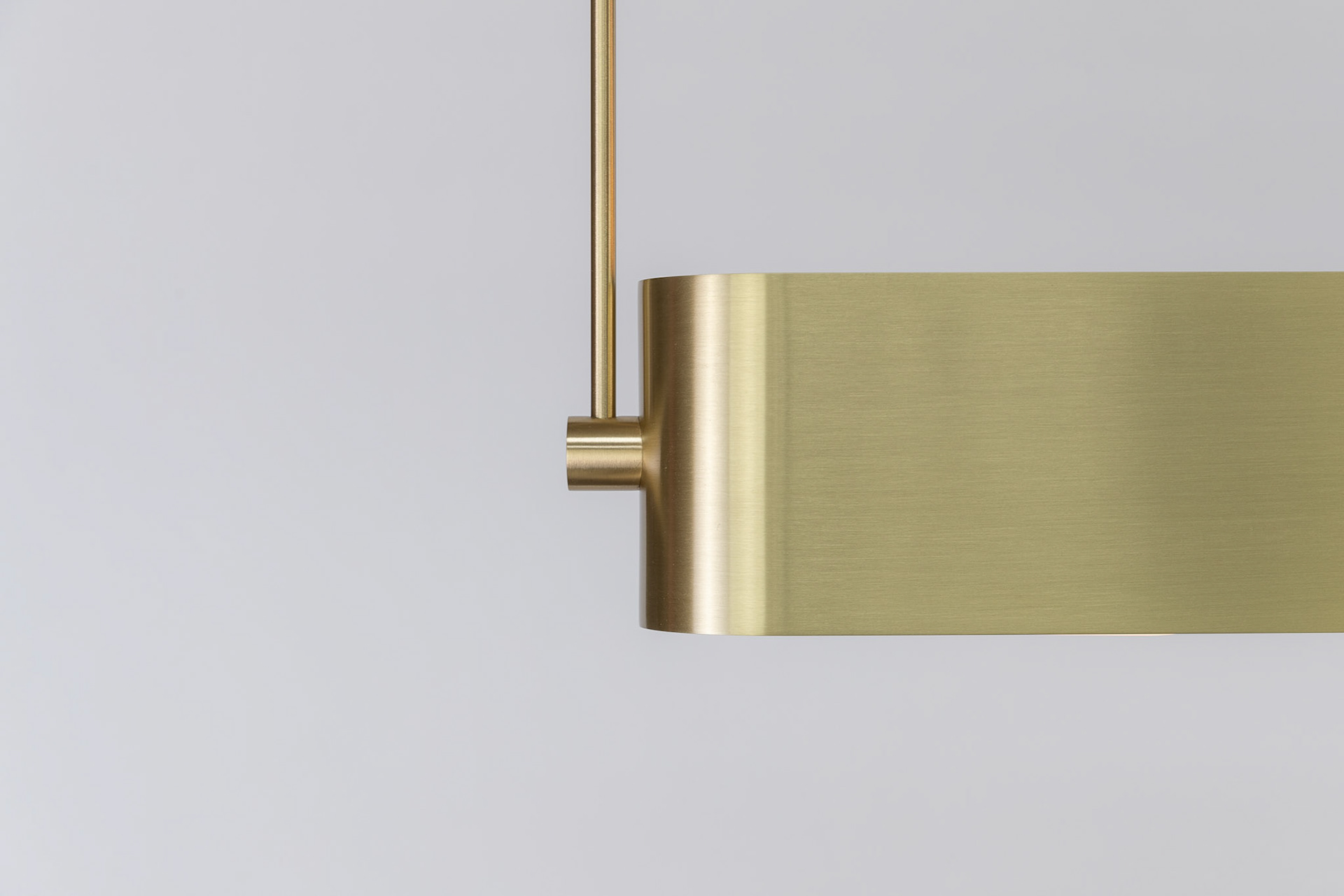 Loop Pendant in Satin Brass