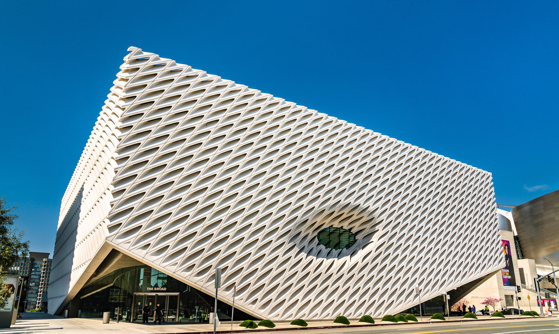 Los Angeles, United States - March 25, 2019: the Broad, a contemporary art museum in Downtown Los Angeles