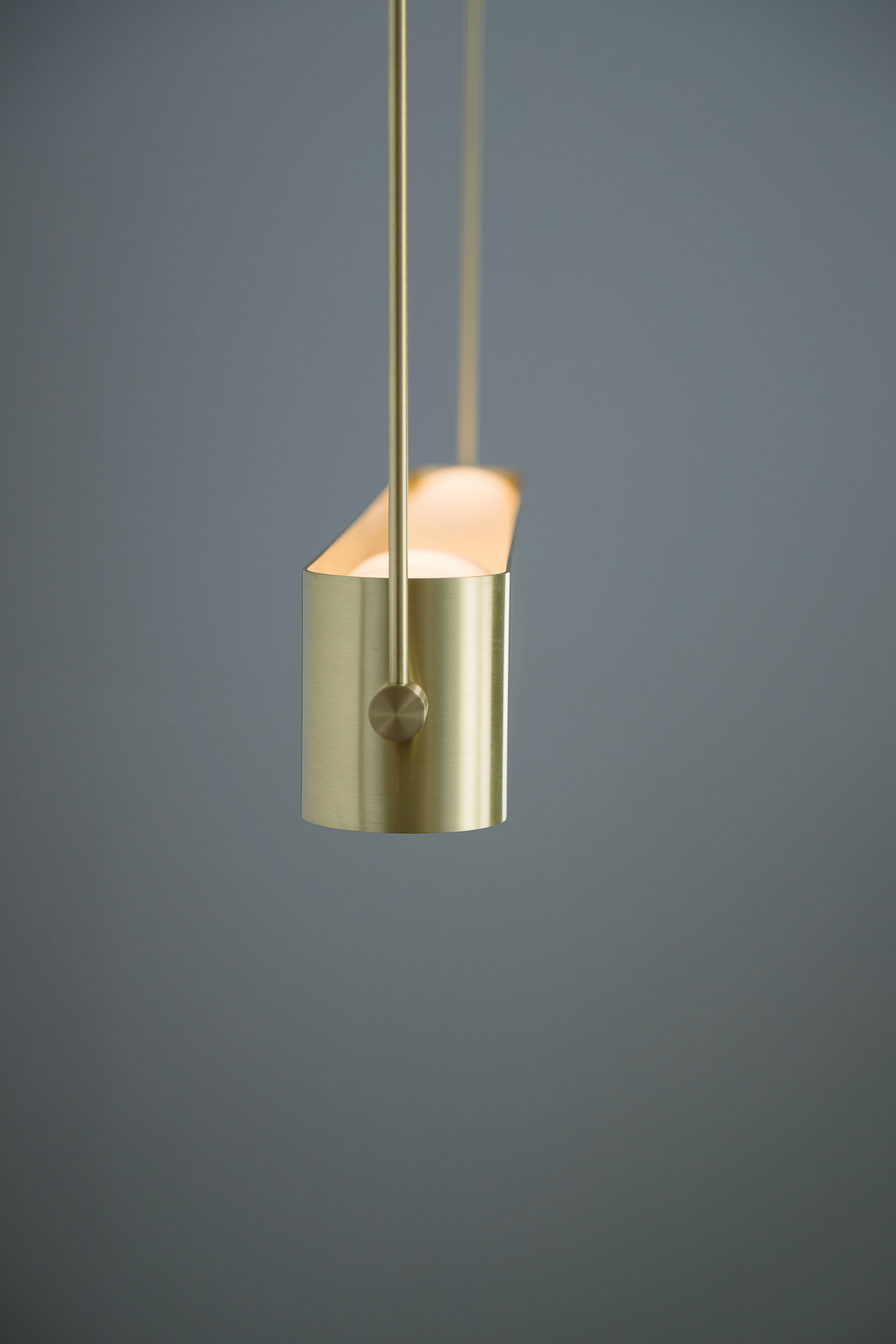 Loop Pendant in Satin Brass