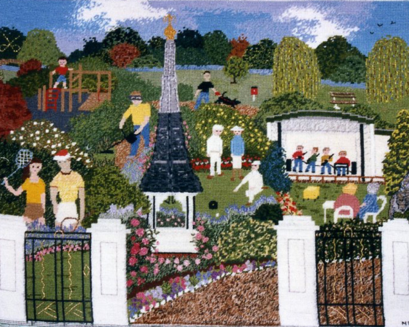 Mill tapestry - detail