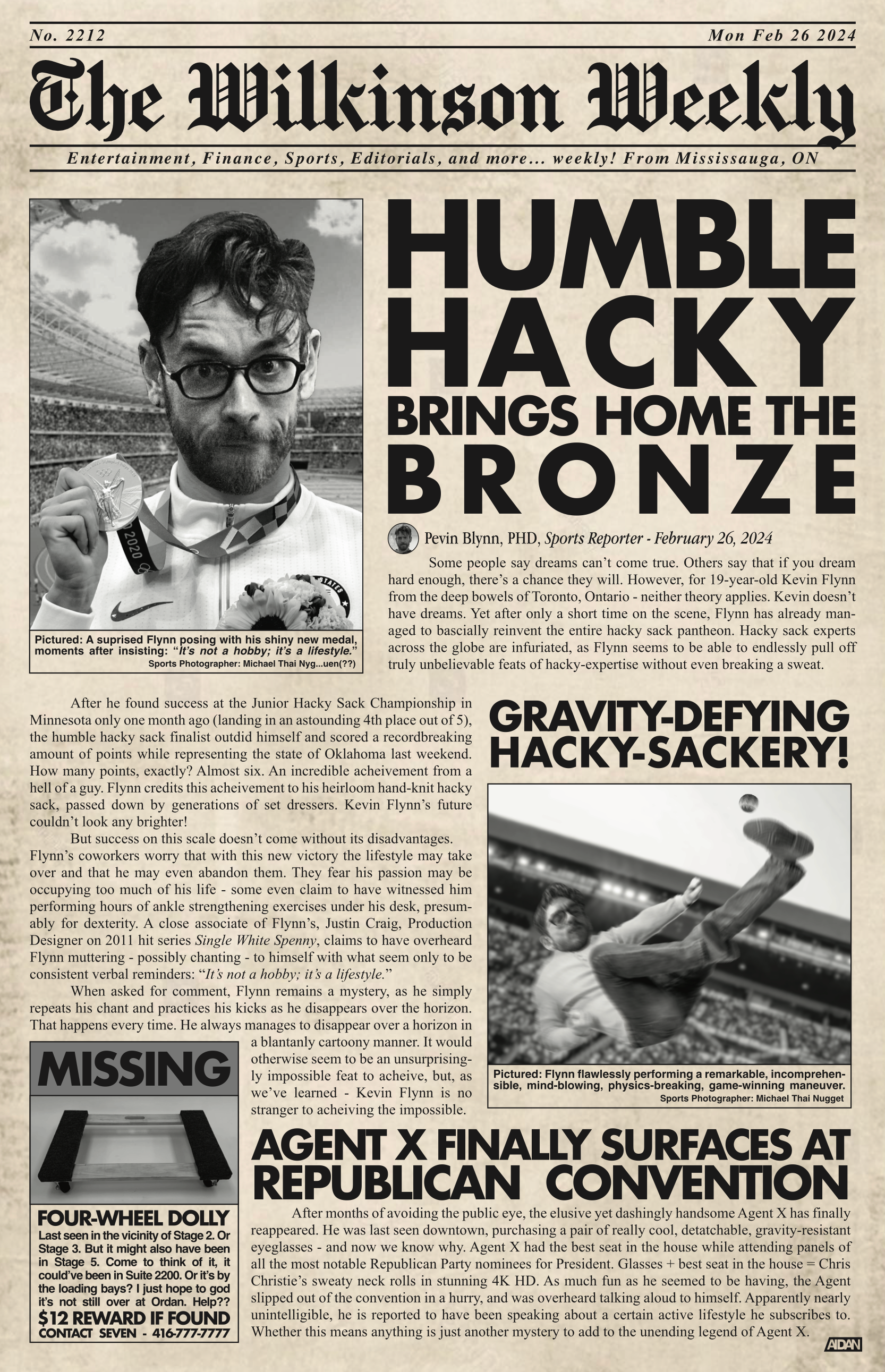 Fictional Newspaper Article