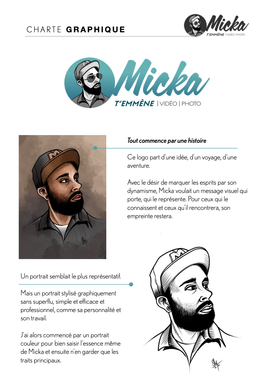 Création Logo client : Micka T'emmène
