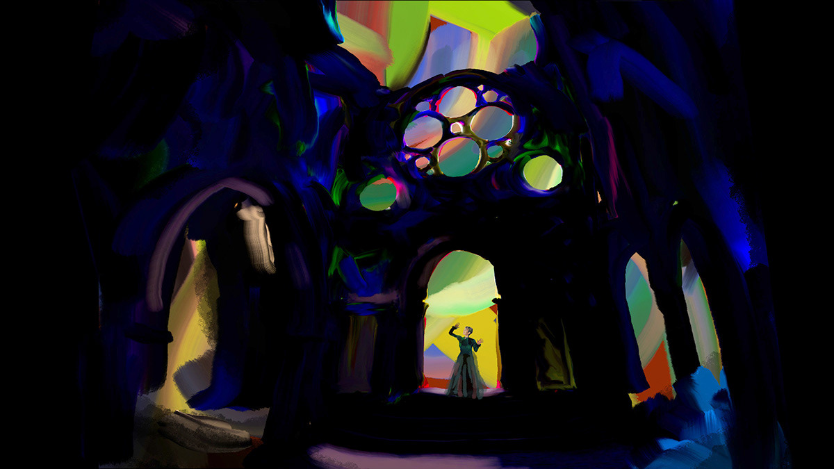 Scene from the music clip Vampire / for Cassandre Chiaberti
