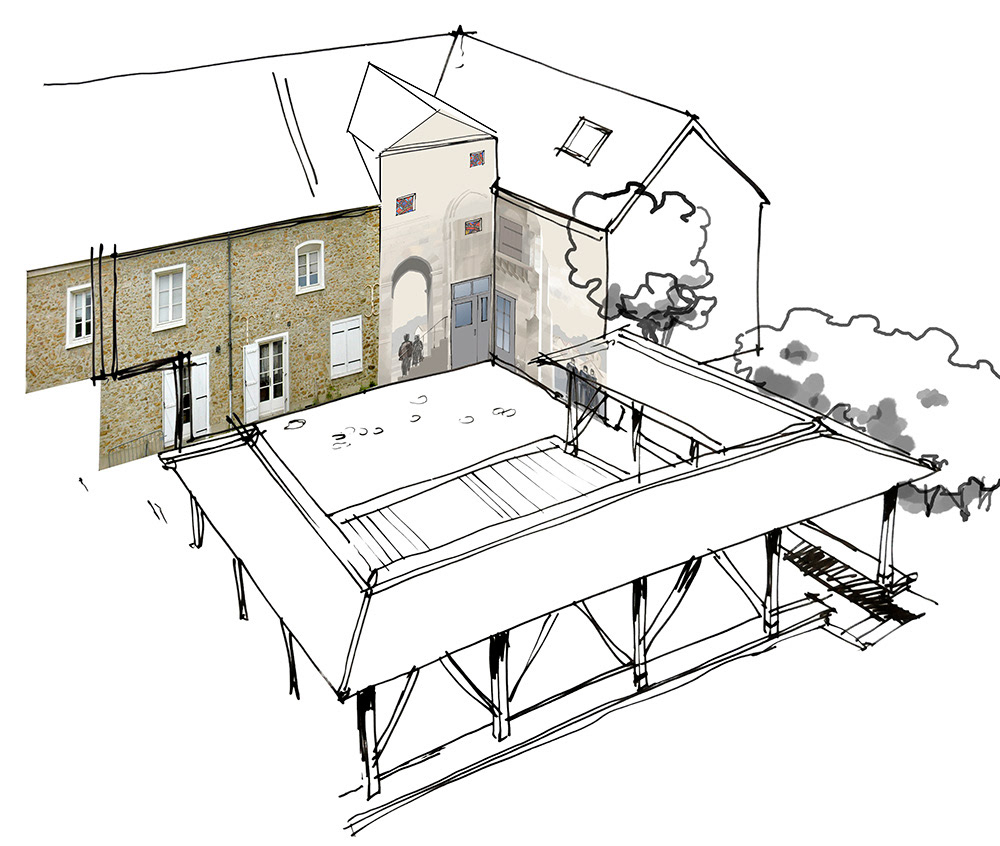 Sketch of the yard