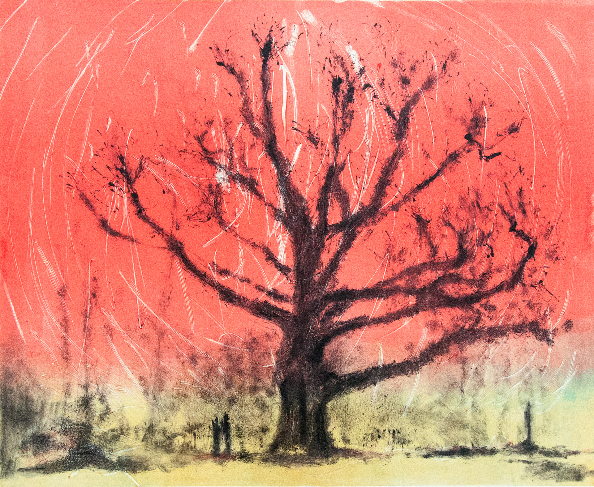 Tree in red