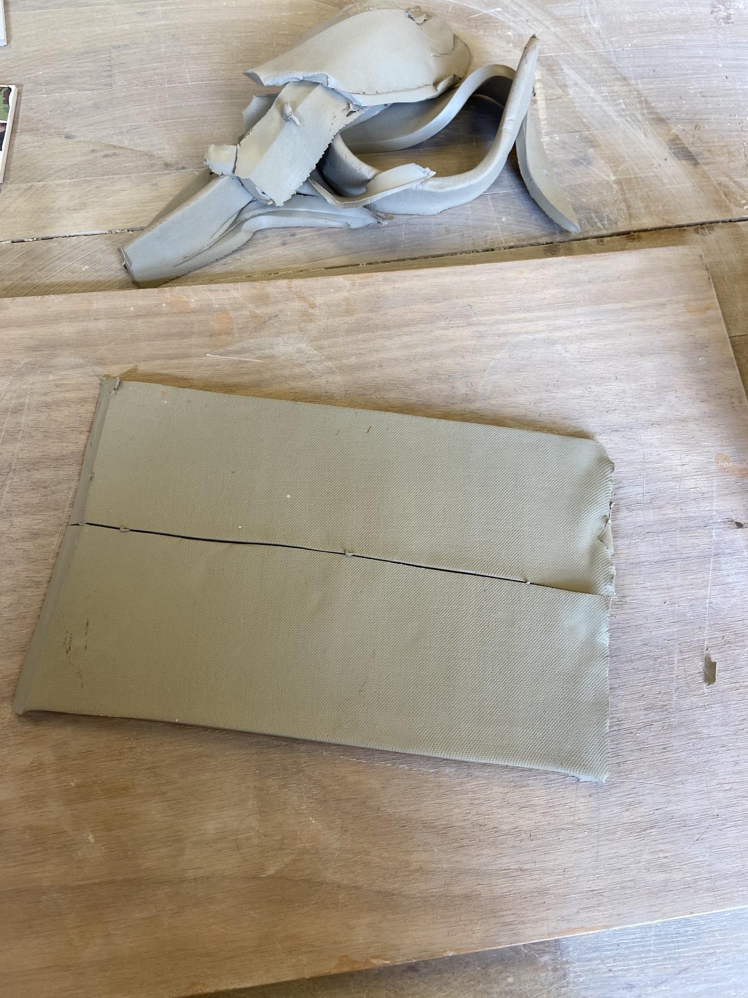Everyone else just kept it to one big slab but I cut mine in half to have two small items