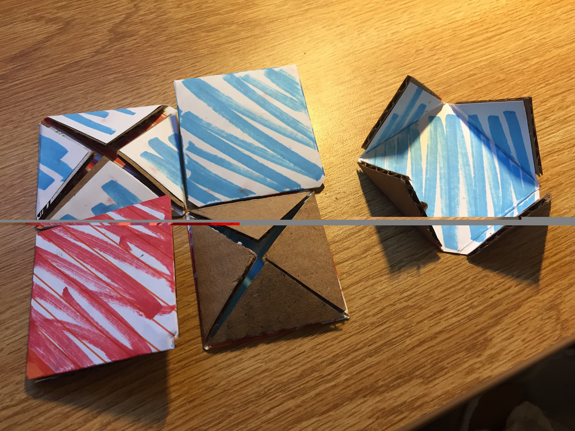 An early version of the game board tiles