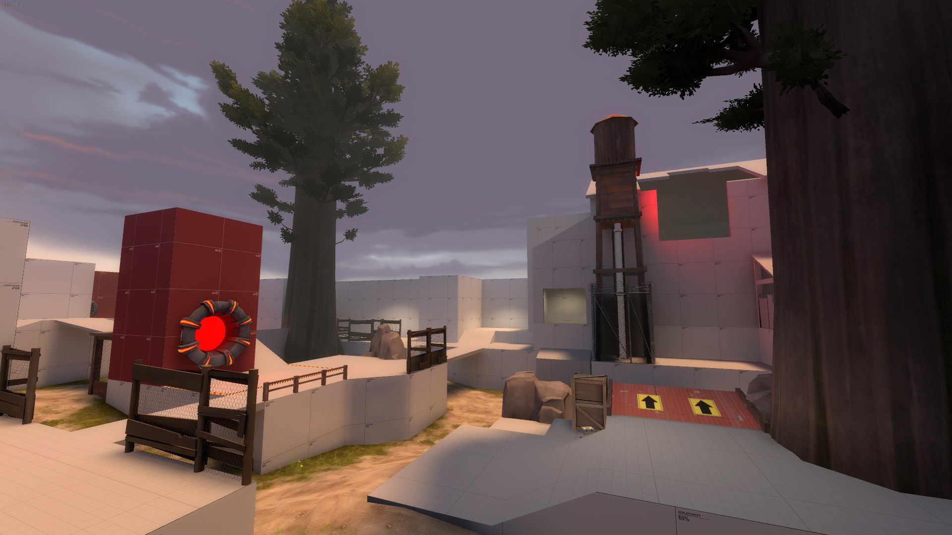 The MC5 version of what became Gigantic. This map helped to cause a mini PASS Time renaissance in the TF2 level design community by proving the mode had potential. The finished version of Gigantic can be found elsewhere in my portfolio