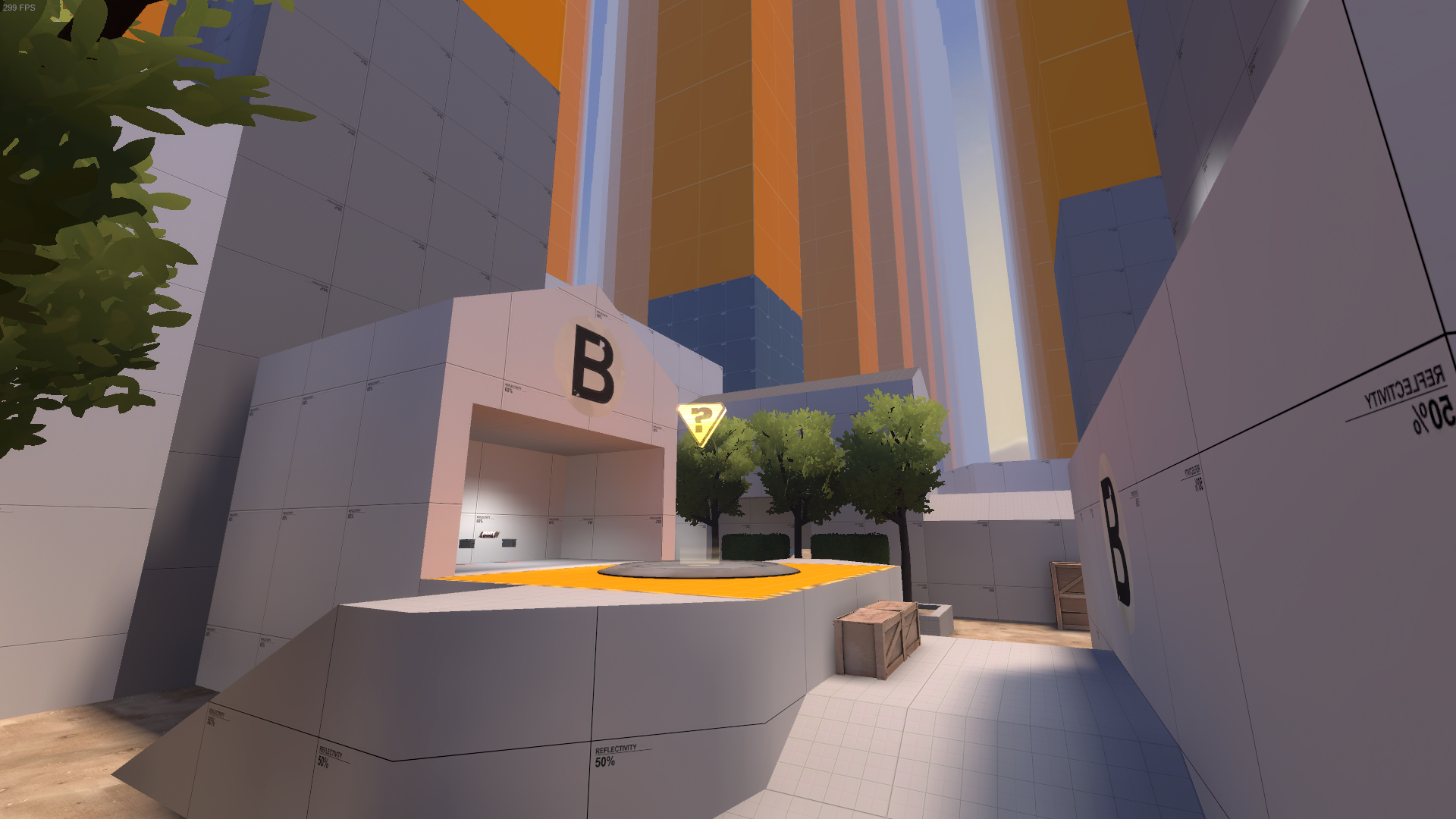A 2CP Arena map created for MC 16, which had to weave in and around pillars that could not be built in.