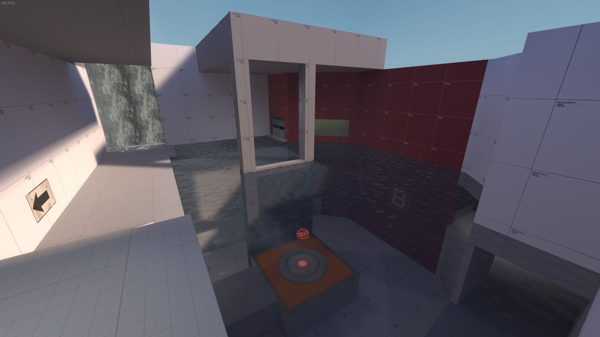 A map for MC7 that used the prompt of including water in some unique ways by featuring changing water levels and extremely dynamic routes blocked off by waterfalls that dried up as the round progressed