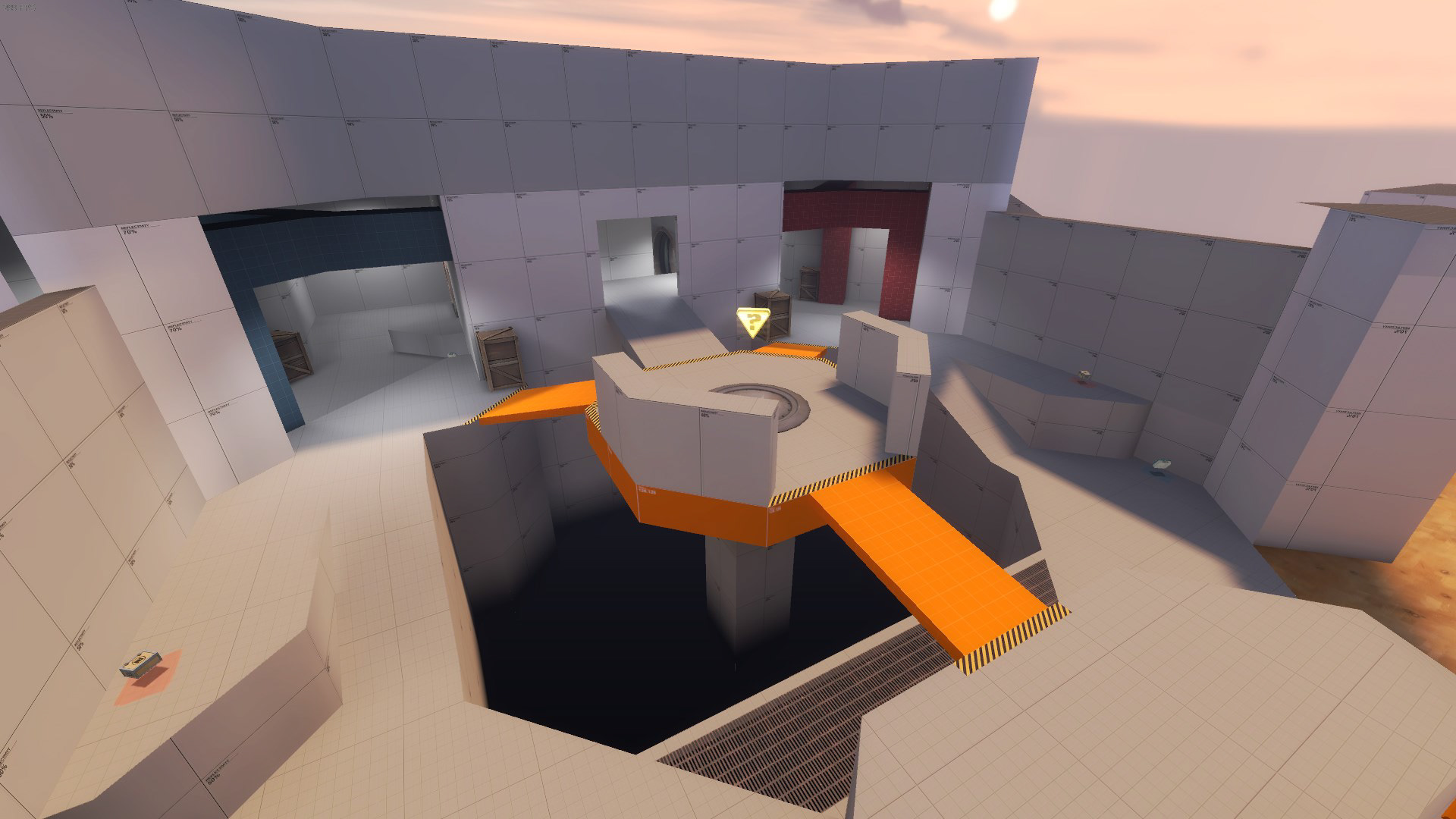 A compact and dynamic King of the Hill map created for MC19, which features bridges that randomly extend and retract, changing how teams approach both attacking and defending throughout the match