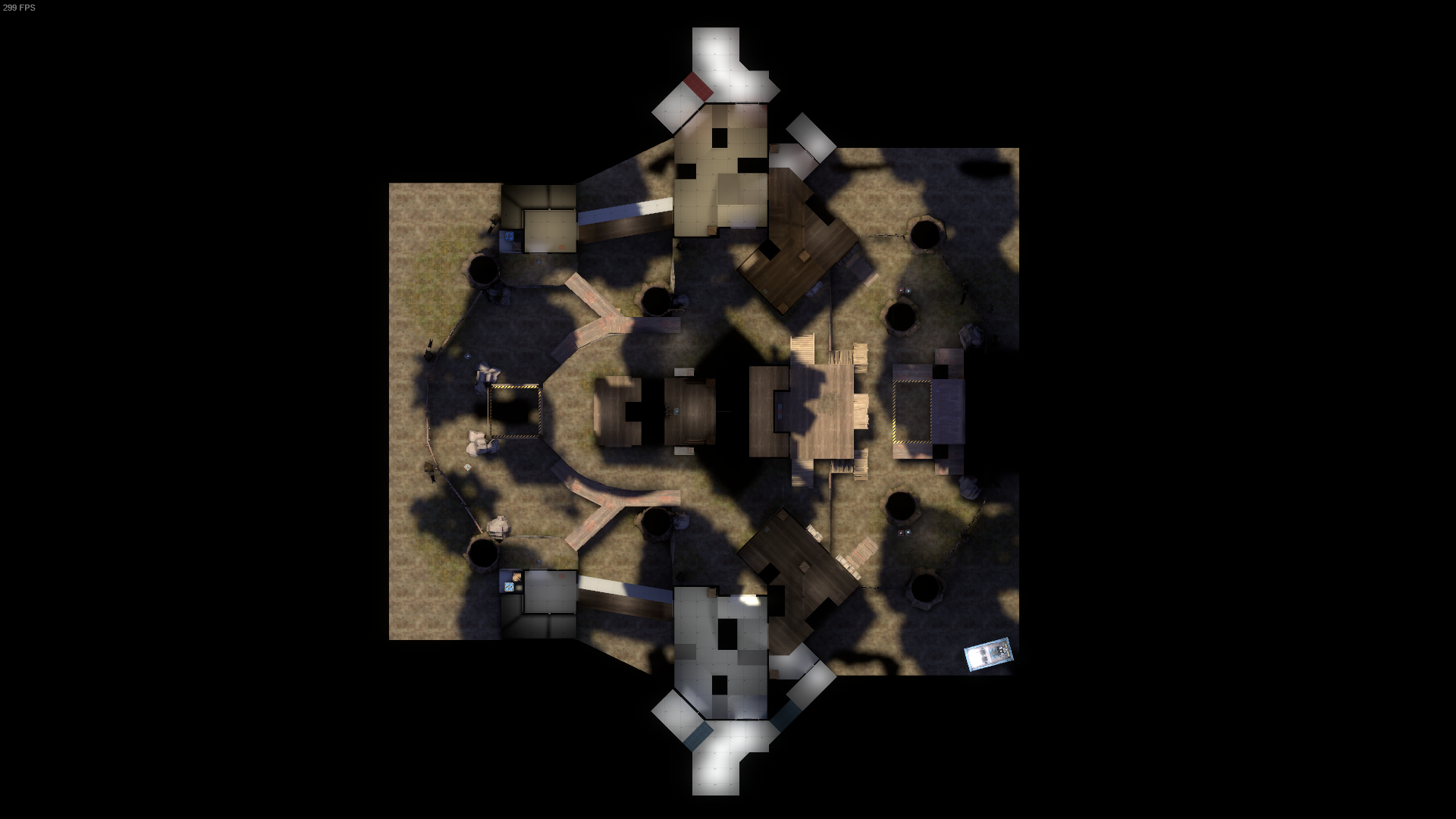 An overview of the map's layout