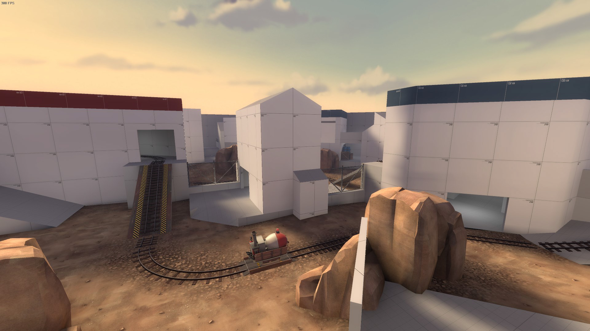 Faced with limited space requirements for MC8, I revisited a custom game mode I had made years before and angled geometry to make the most of the limited space