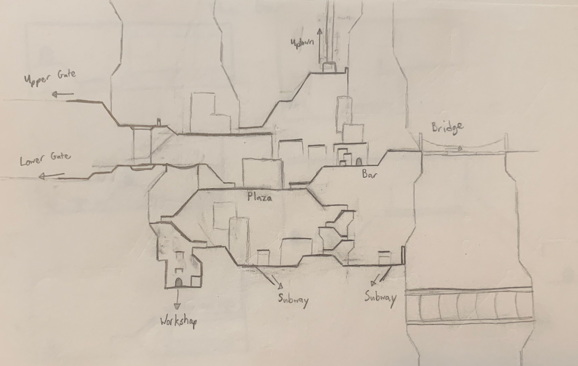 The original plans for Town West