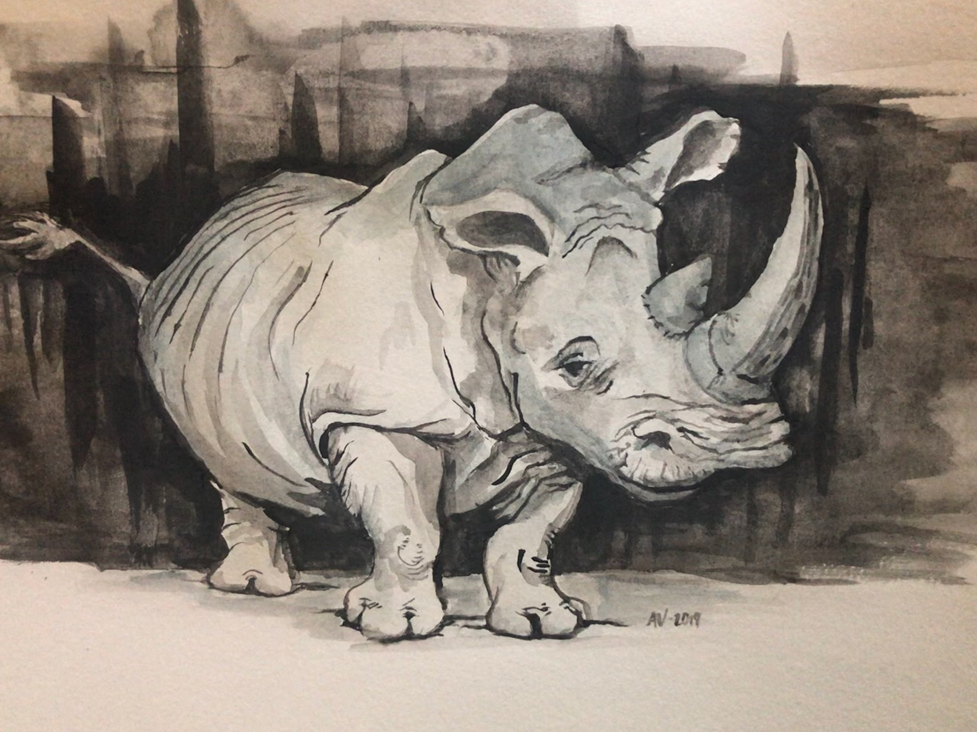 Water color 11" x 8.5"