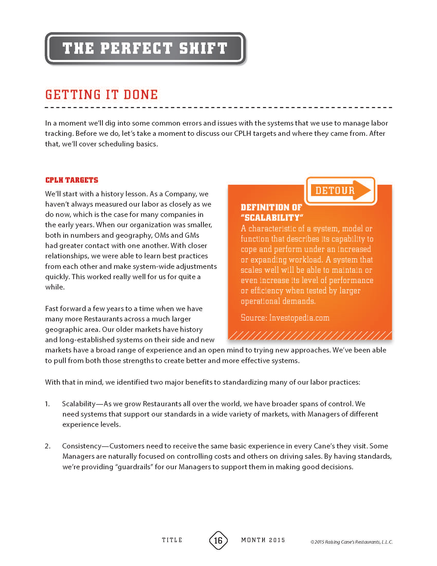Craig Kunkel - Raising Cane&rsquo;s Training Manual