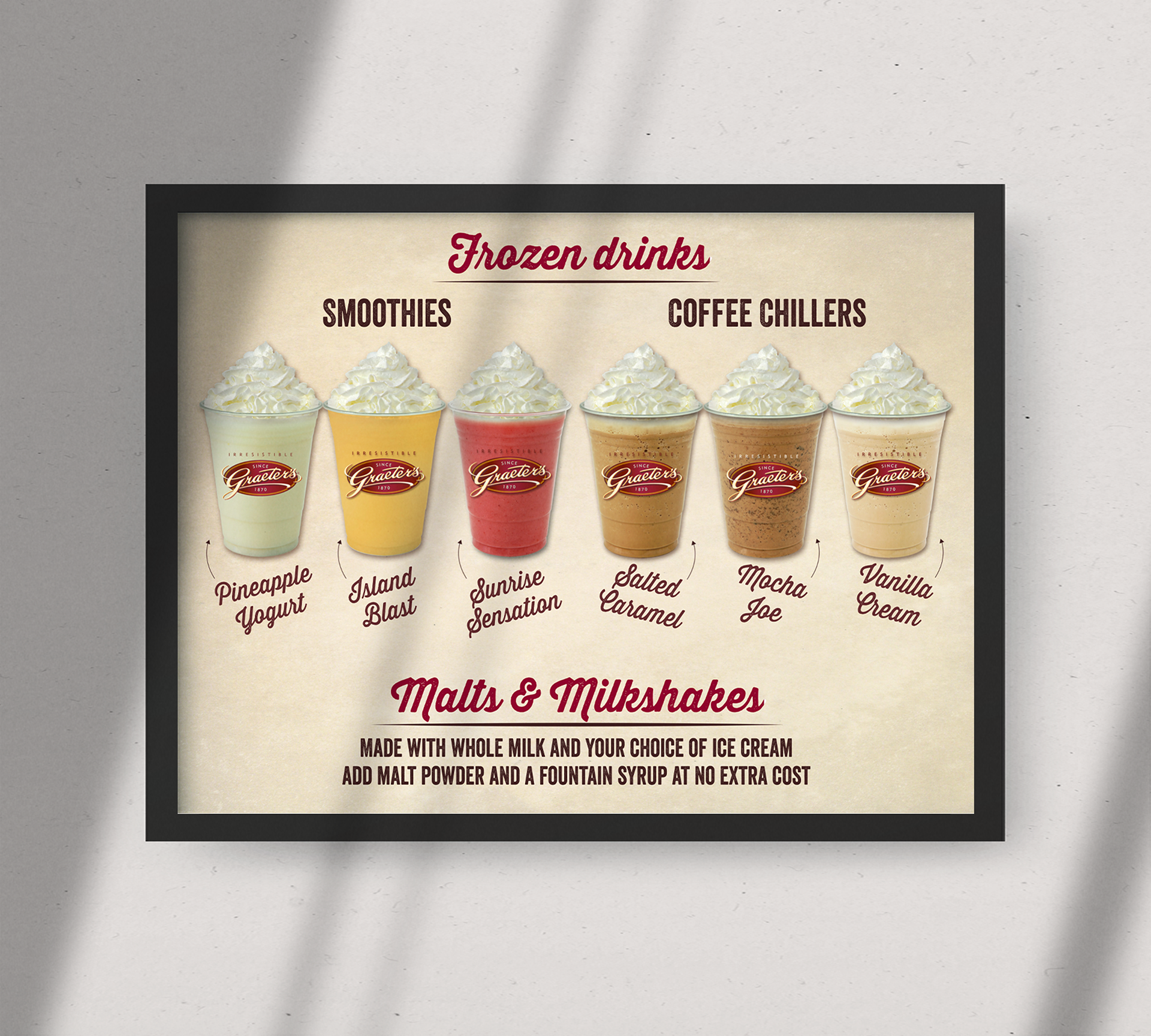 Frozen Drinks Menu Horseshoe Casino