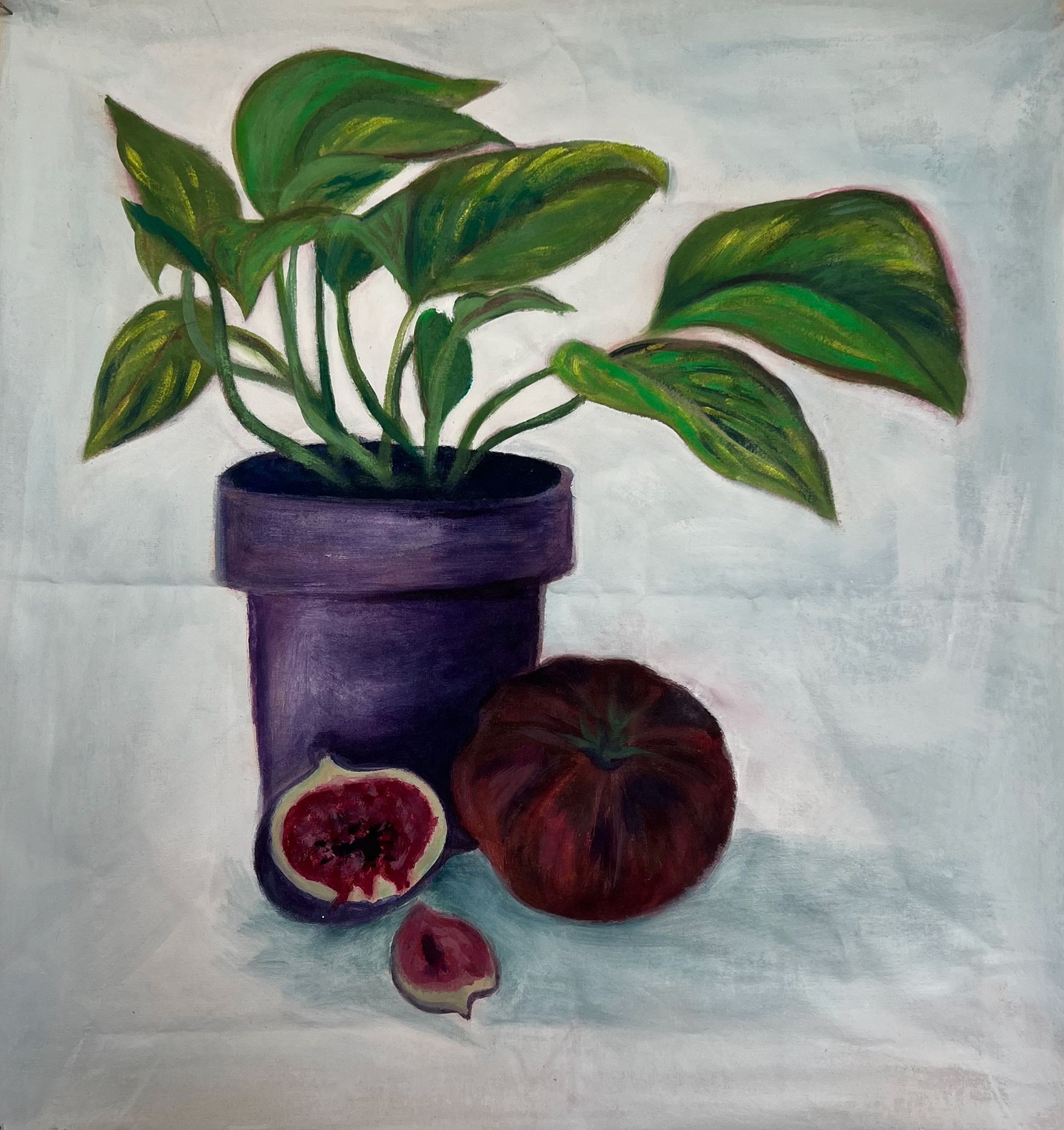 "Paris Still Life", 16"x16", acrylic on canvas