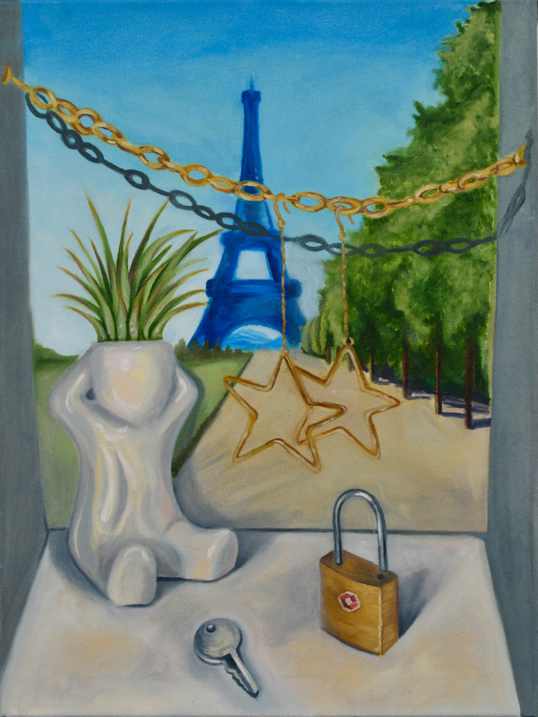 "Imagined Box Still Life", 18"x24", oil on canvas