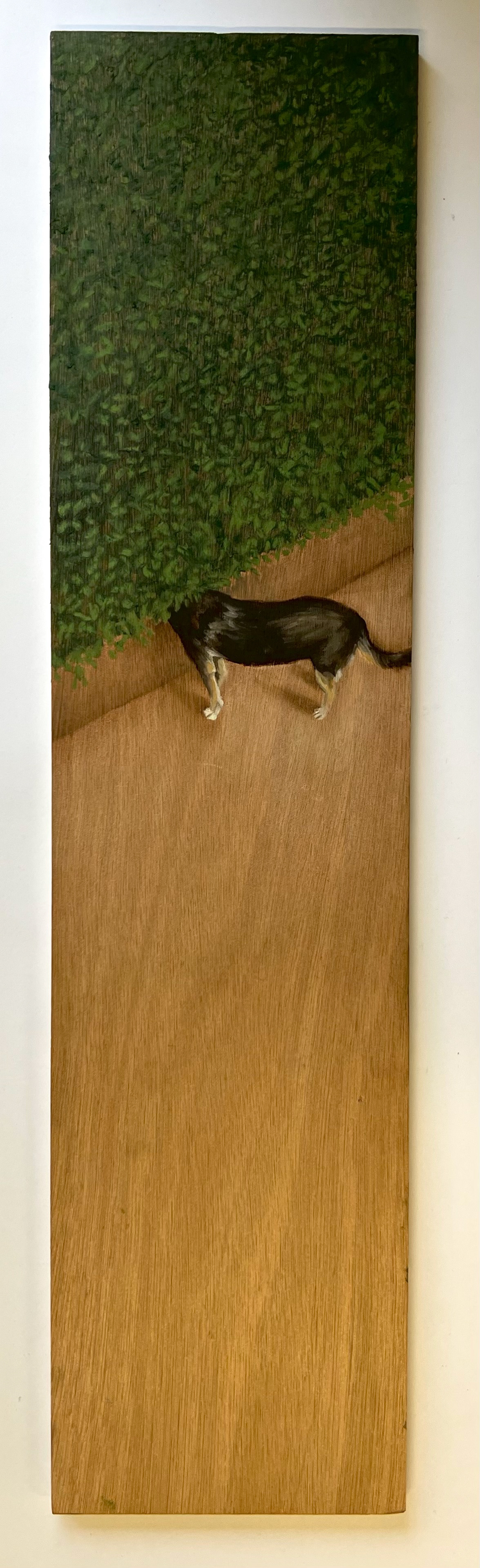 "Untitled", 5"x18", oil pastel on wood