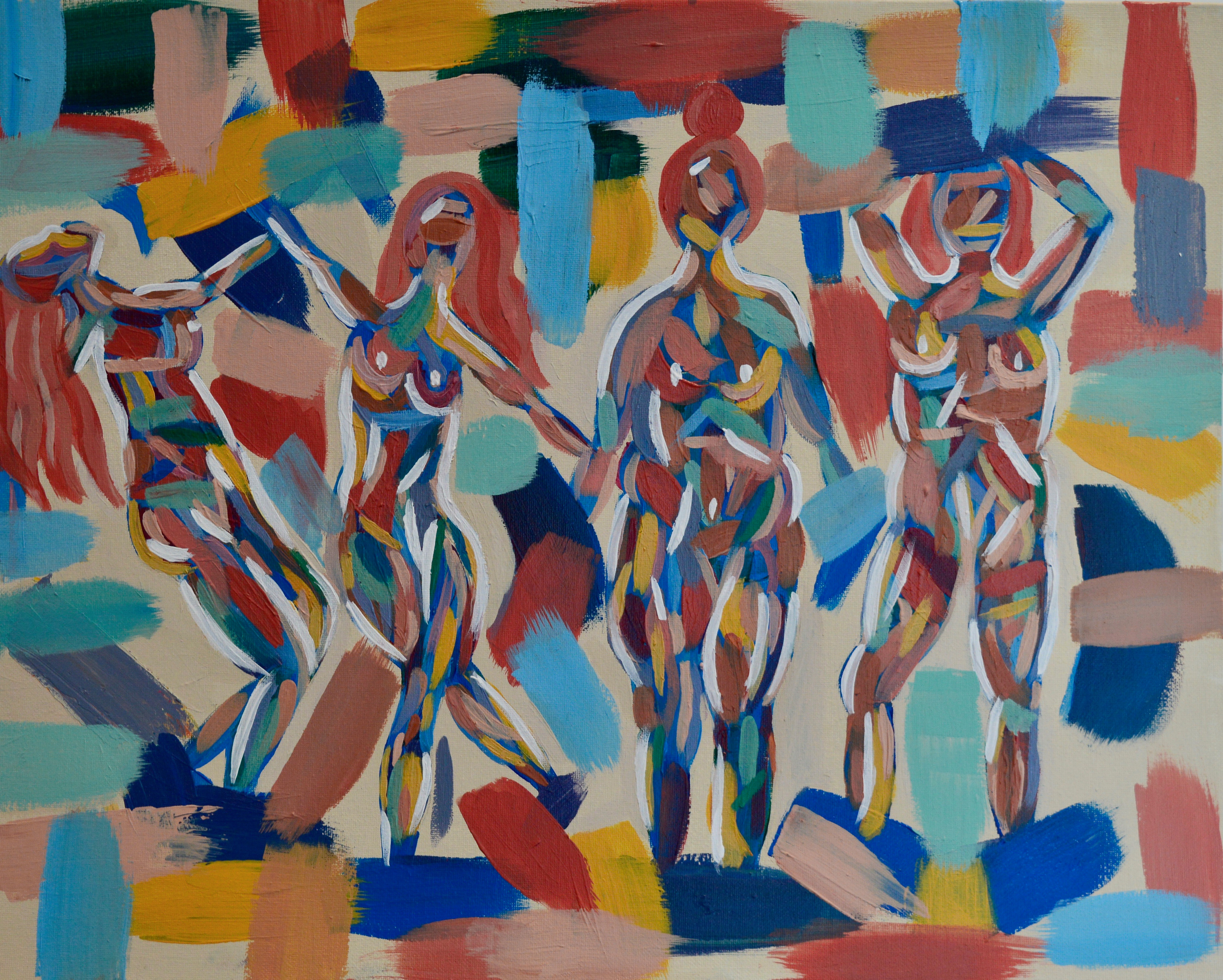 "Body Positivity", 14"x16", acrylic on canvas board