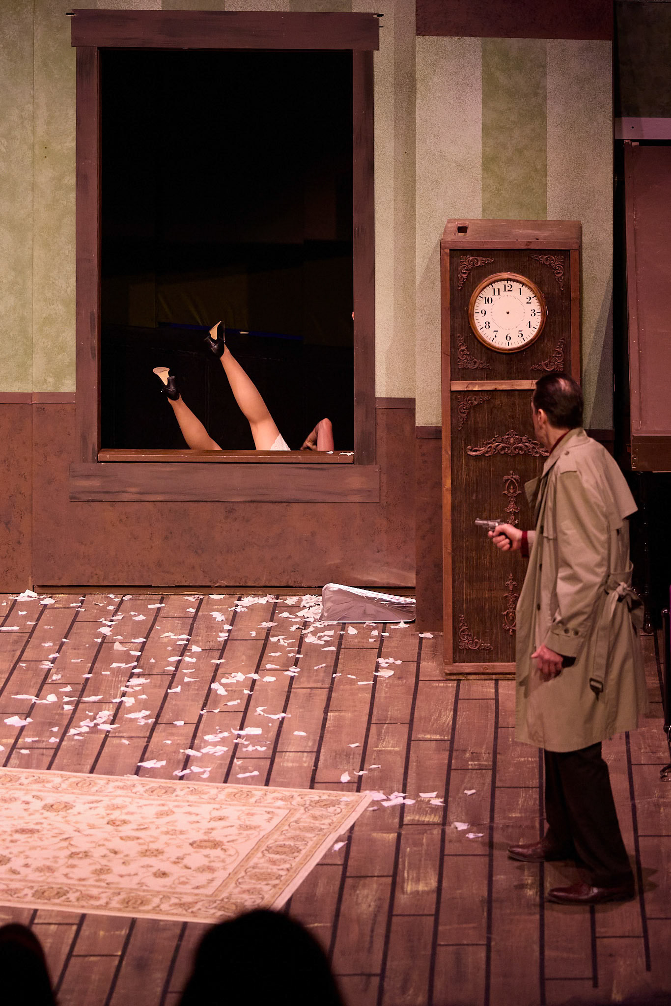 Sheboygan Theatre Company THE PLAY THAT GOES WRONG By: Henry Lewis, Johnathan Sayer & Henry Shields Photographers: Michael Huibregtse & Scott Seifert Full Production Credit: rehearsalreport.com  Director: Ryan Schabach  