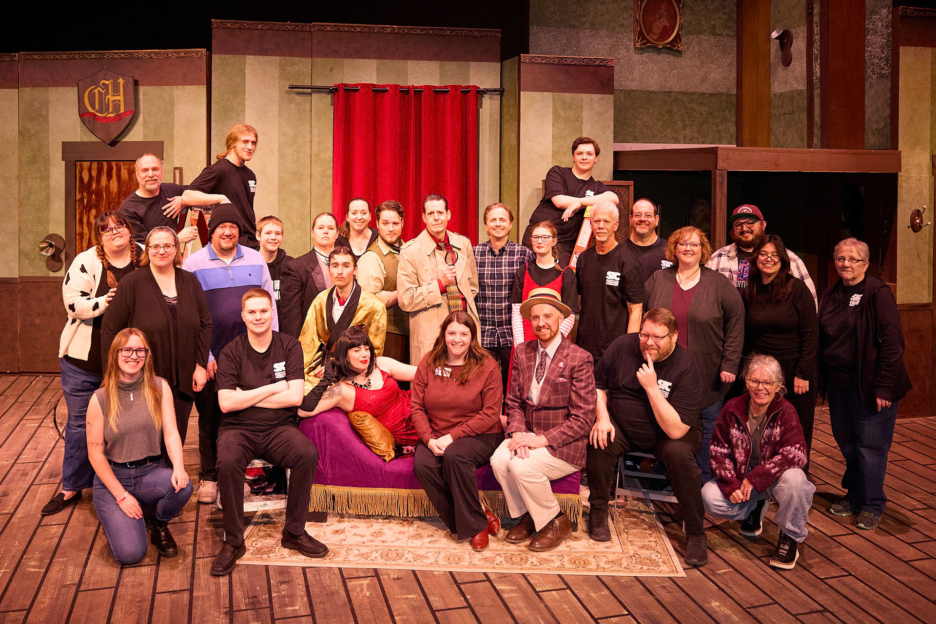 Sheboygan Theatre Company THE PLAY THAT GOES WRONG By: Henry Lewis, Johnathan Sayer & Henry Shields Photographers: Michael Huibregtse & Scott Seifert Full Production Credit: rehearsalreport.com  Director: Ryan Schabach  