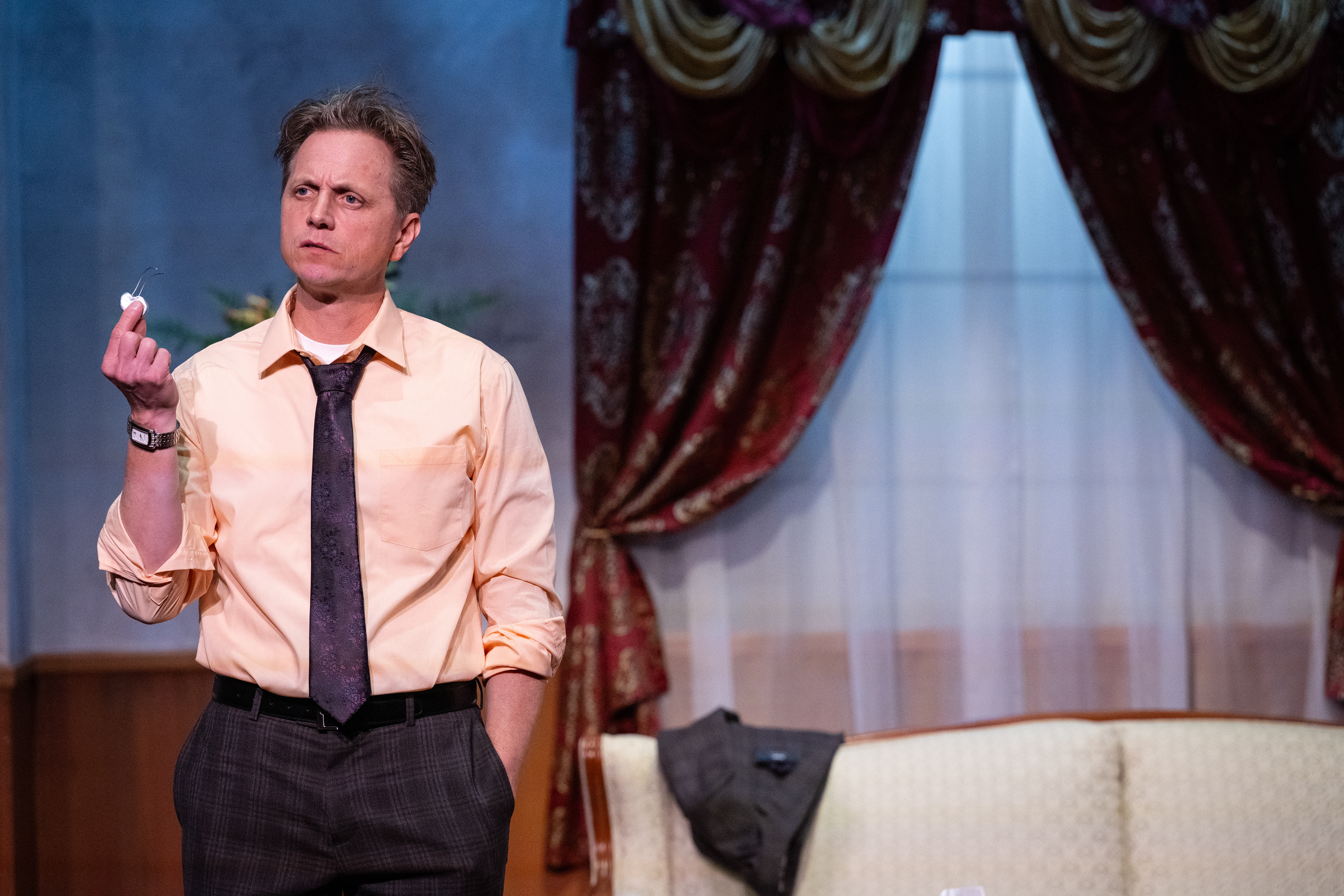 Director: Jacob Janssen Lighting: Kyle Cunningham, Jimmy Balistreri, Karen Wallace Set: Amy Sue Hazel Sound: Dee Etti-Williams PSM: Kelsey Brennan York TD: Alex Polzin Props: Haley Cranstoun  Cast: Ryan Schabach, Emma Rosenthal, Karen Moeller