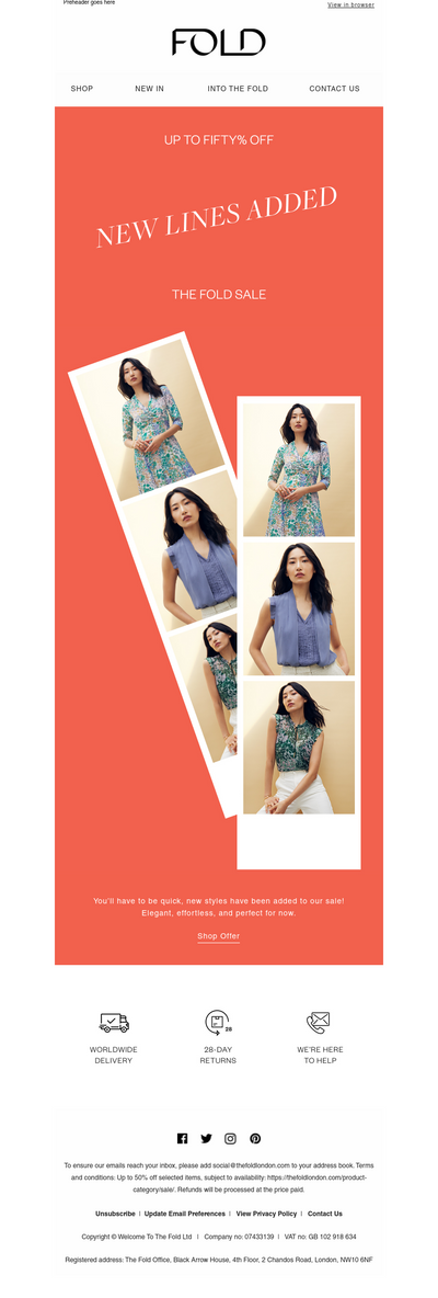 Email New Lines Added