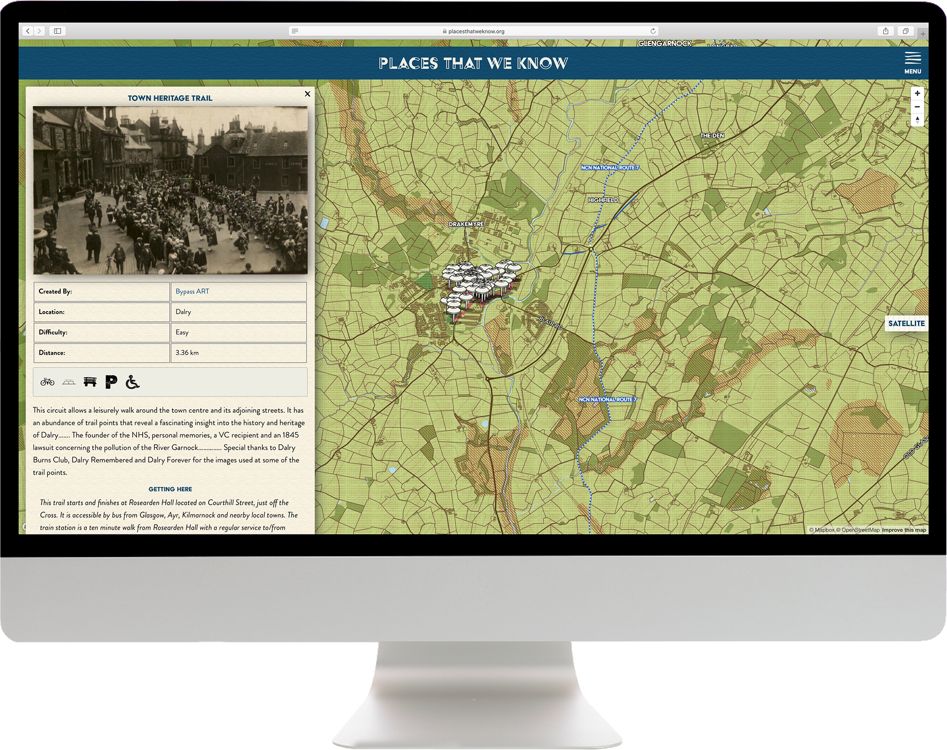 Website trail