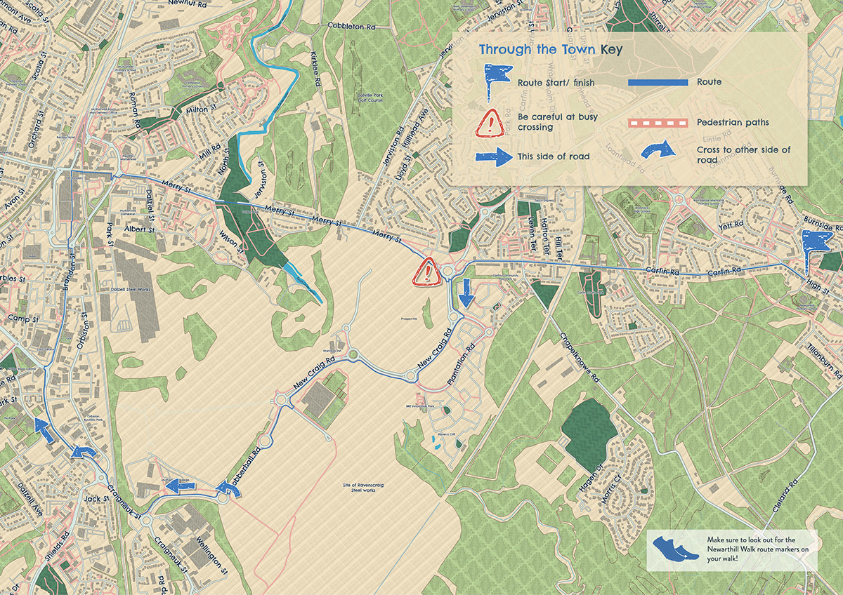 Keir Eunson Design Newarthill Walking Maps