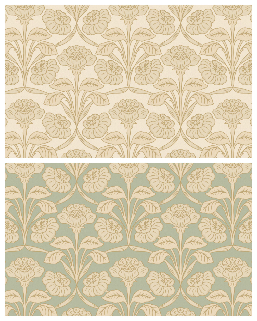 Vintage Roses Seamless pattern