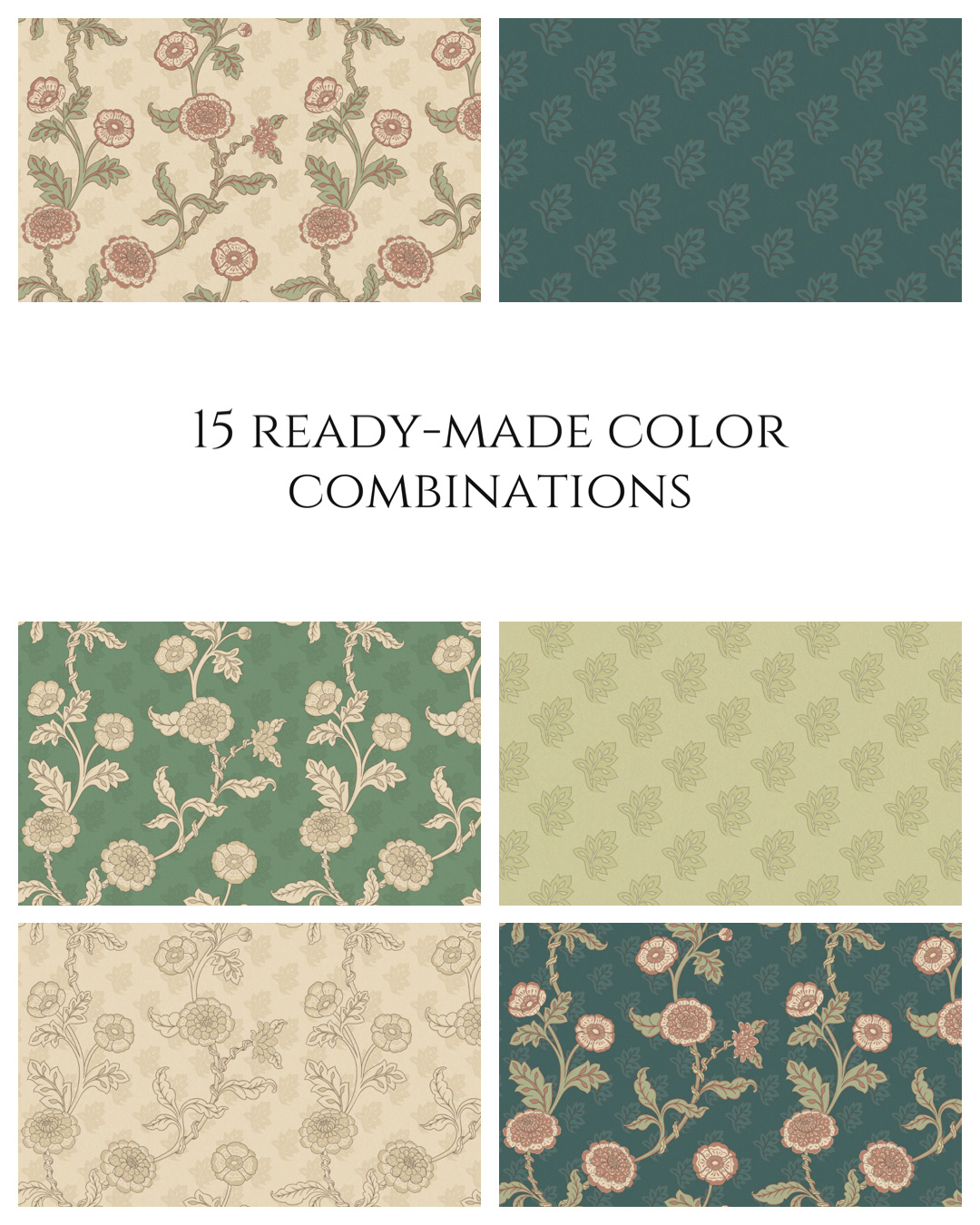 Vintage motives Seamless pattern