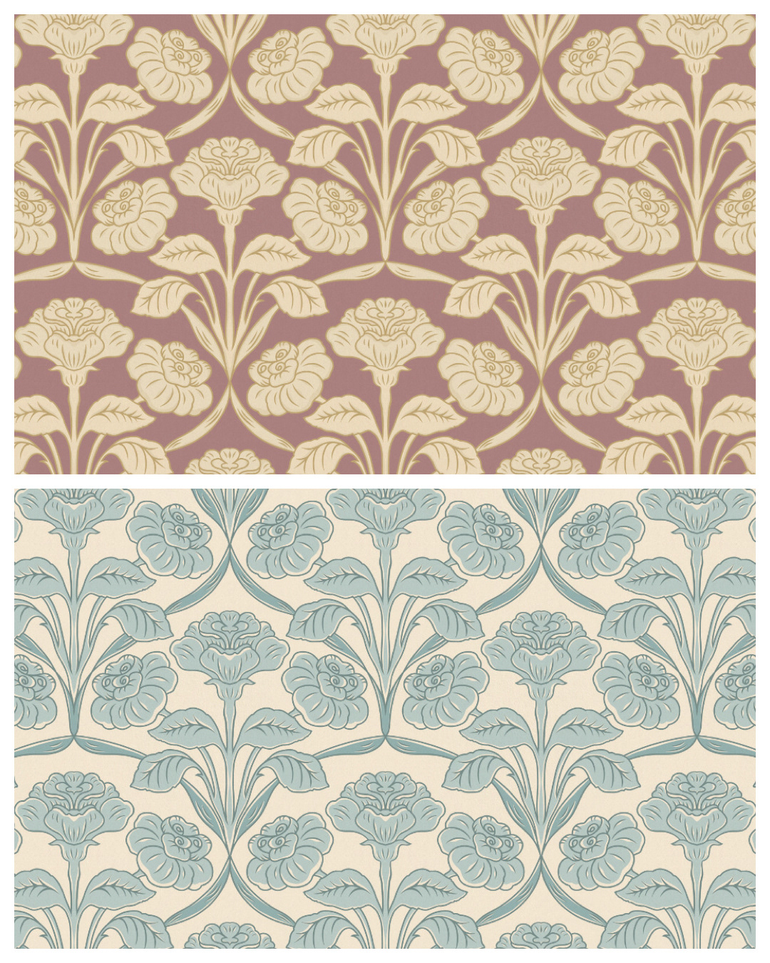 Vintage Roses Seamless pattern