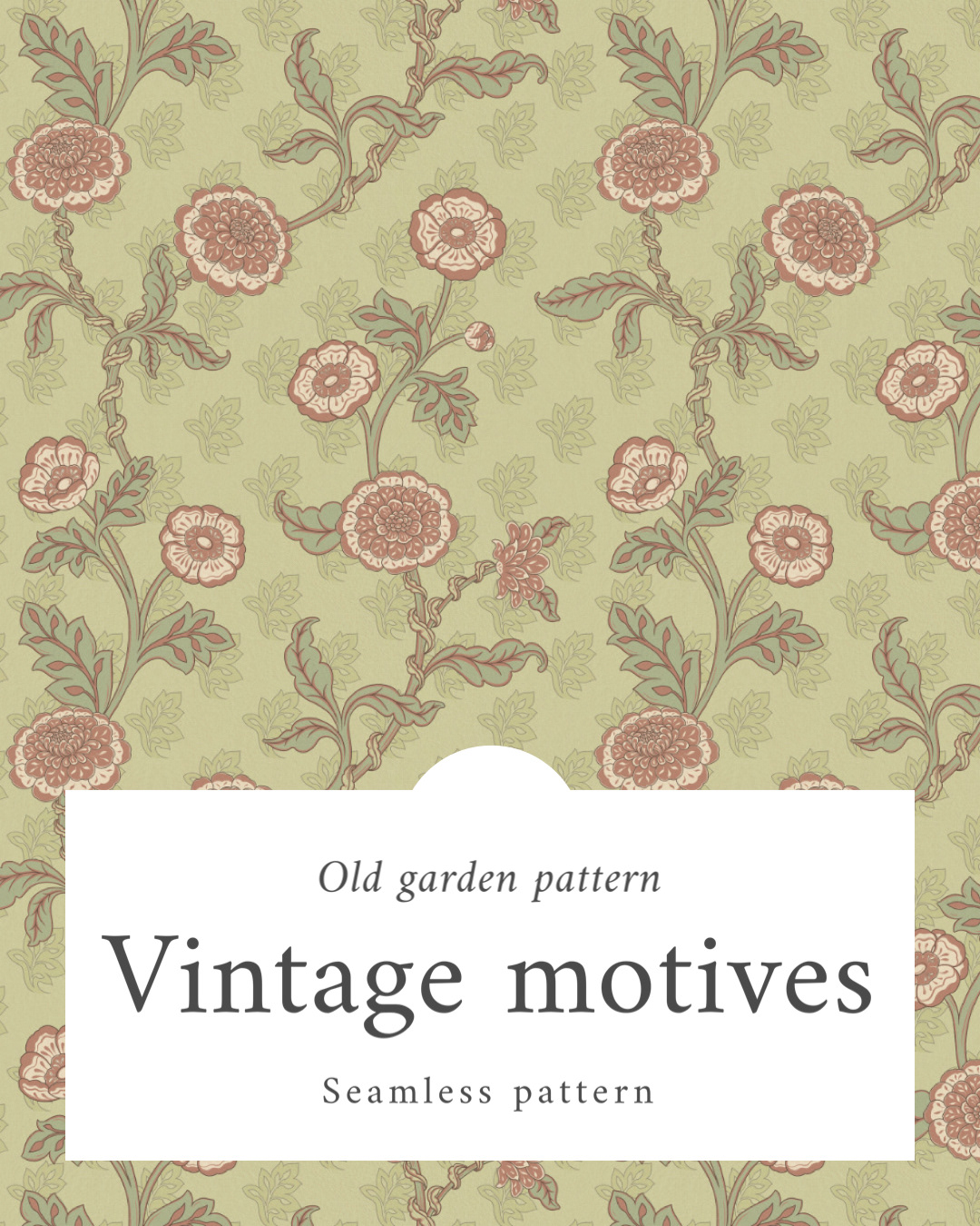 Vintage motives Seamless pattern