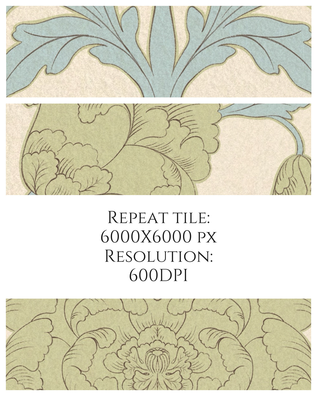 Indian poppy Seamless Pattern