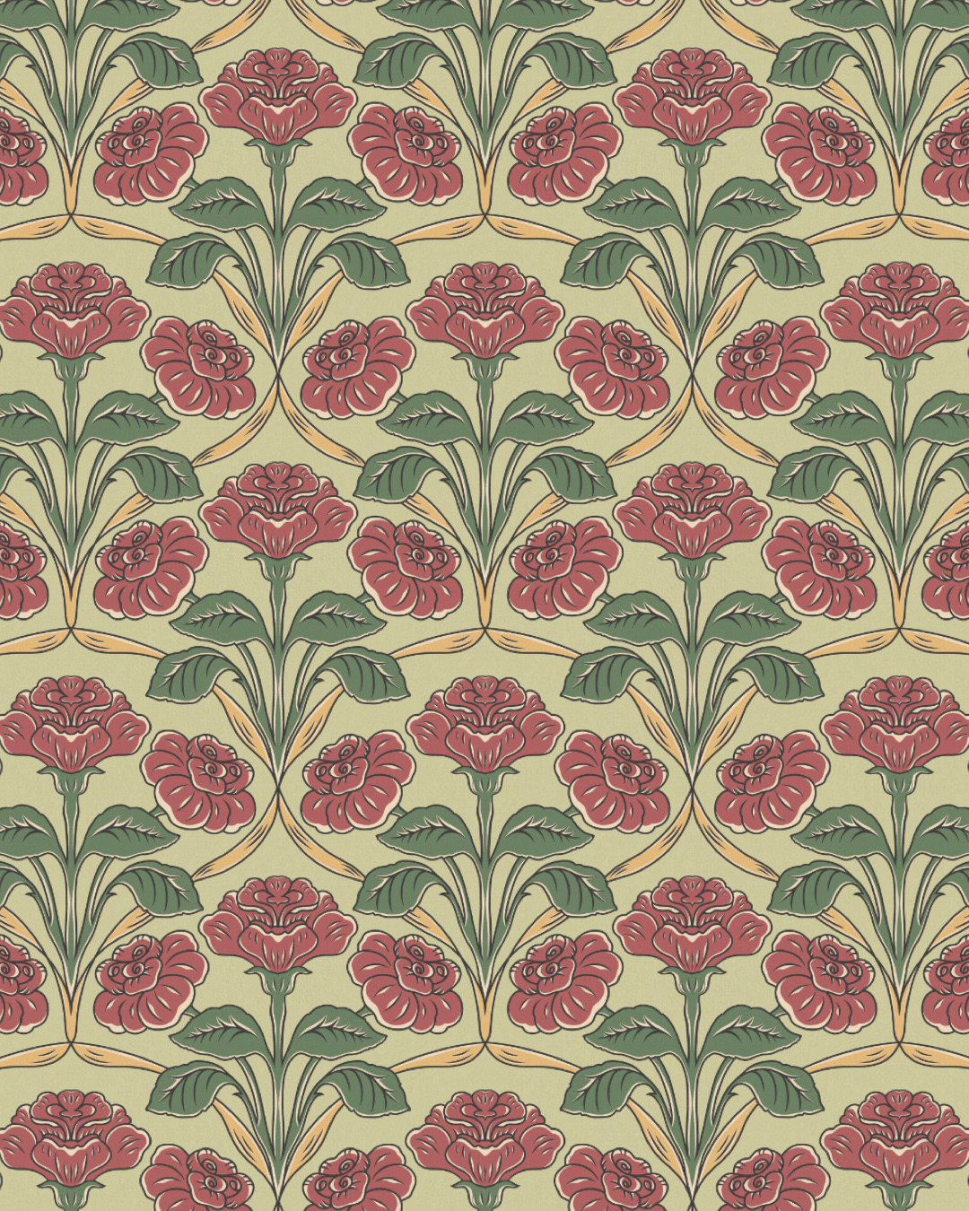 Vintage Roses Seamless pattern